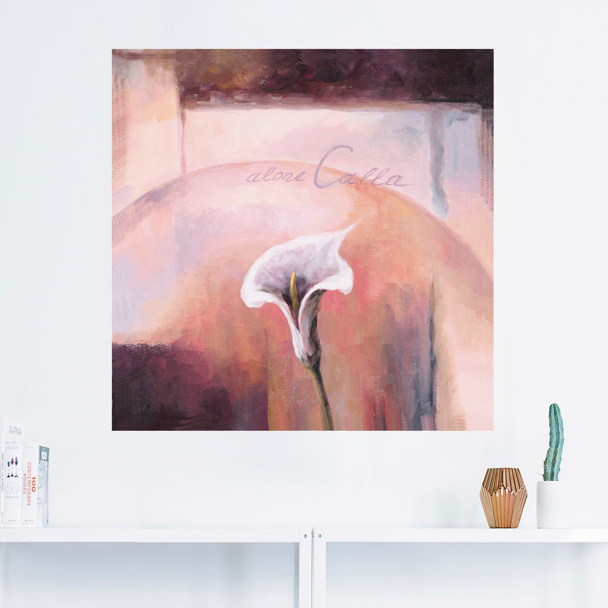 Artland Artprint Calla als artprint van aluminium, artprint op linnen, muursticker of poster in verschillende maten