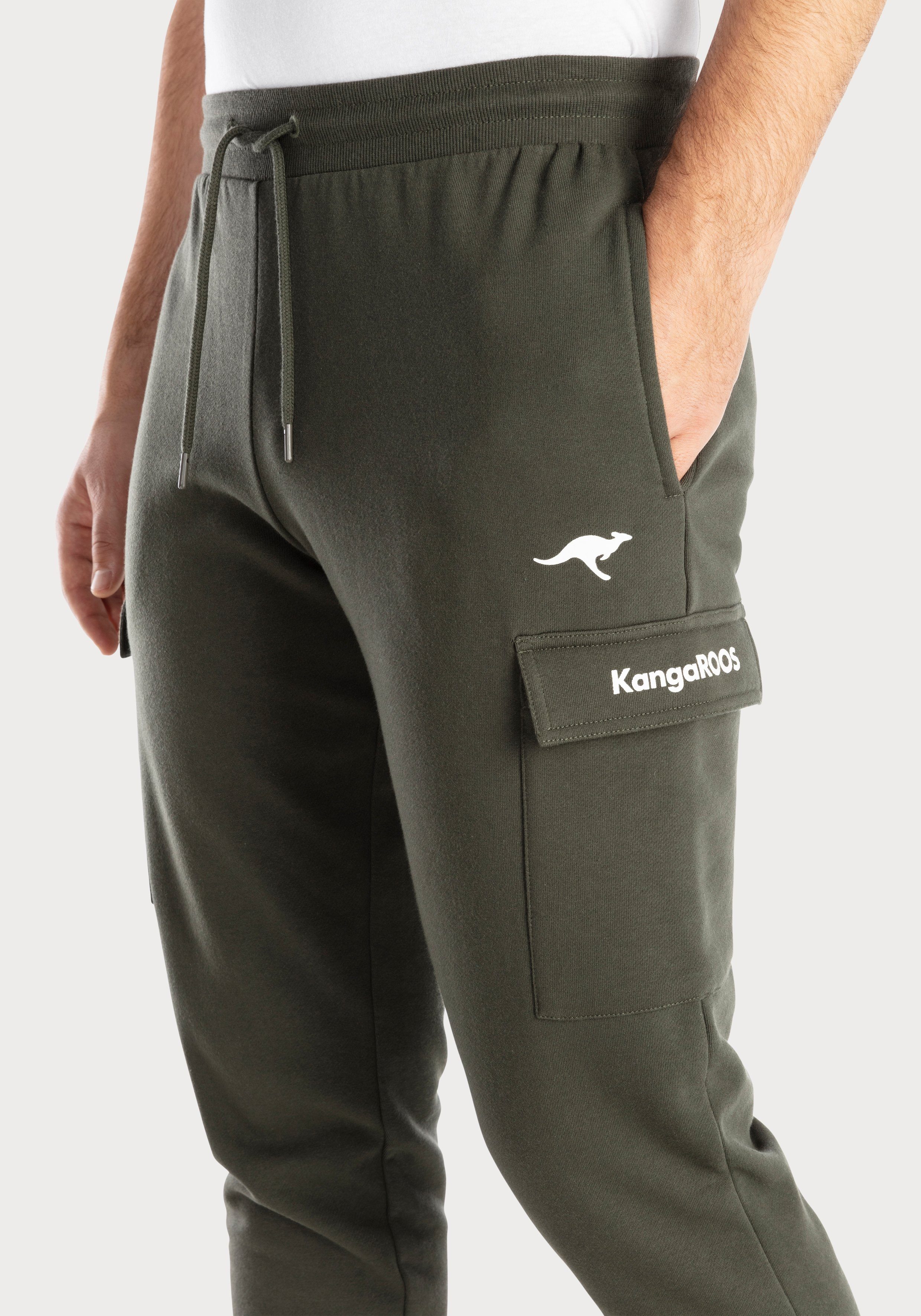 KangaROOS Sweatbroek Joggingbroek met koord, relaxbroek van lichte sweatkwaliteit