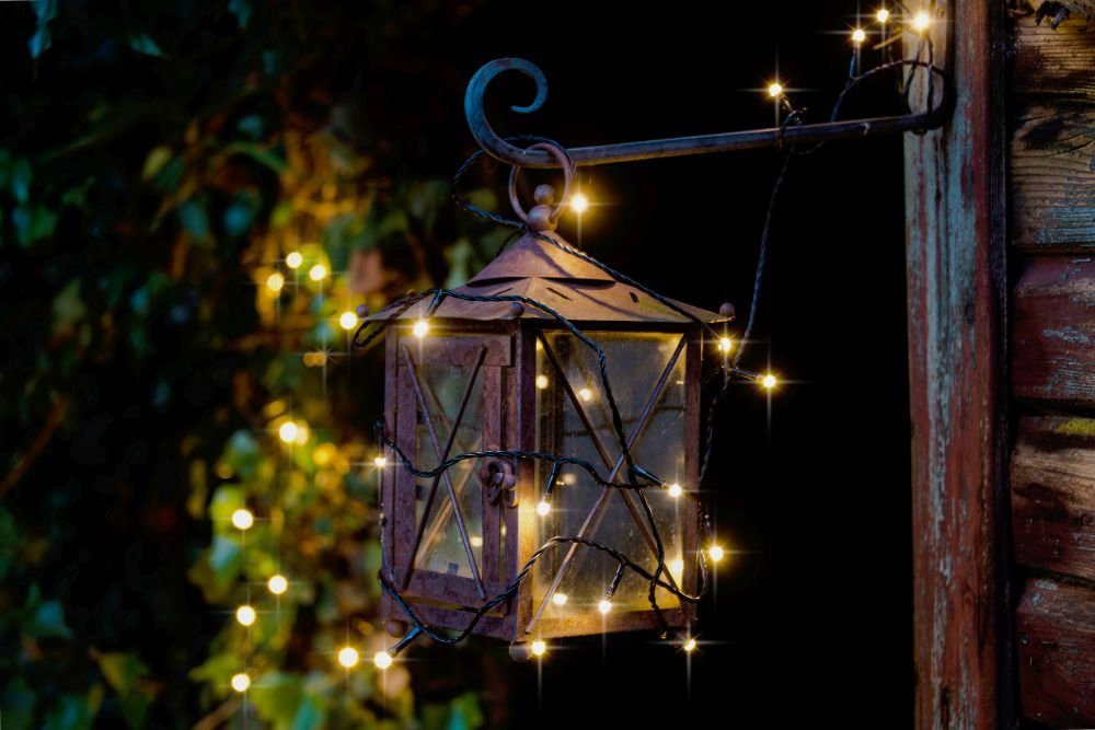 KONSTSMIDE Led-lichtsnoer Kerstversiering buiten gevroren, 80 warmwitte diodes