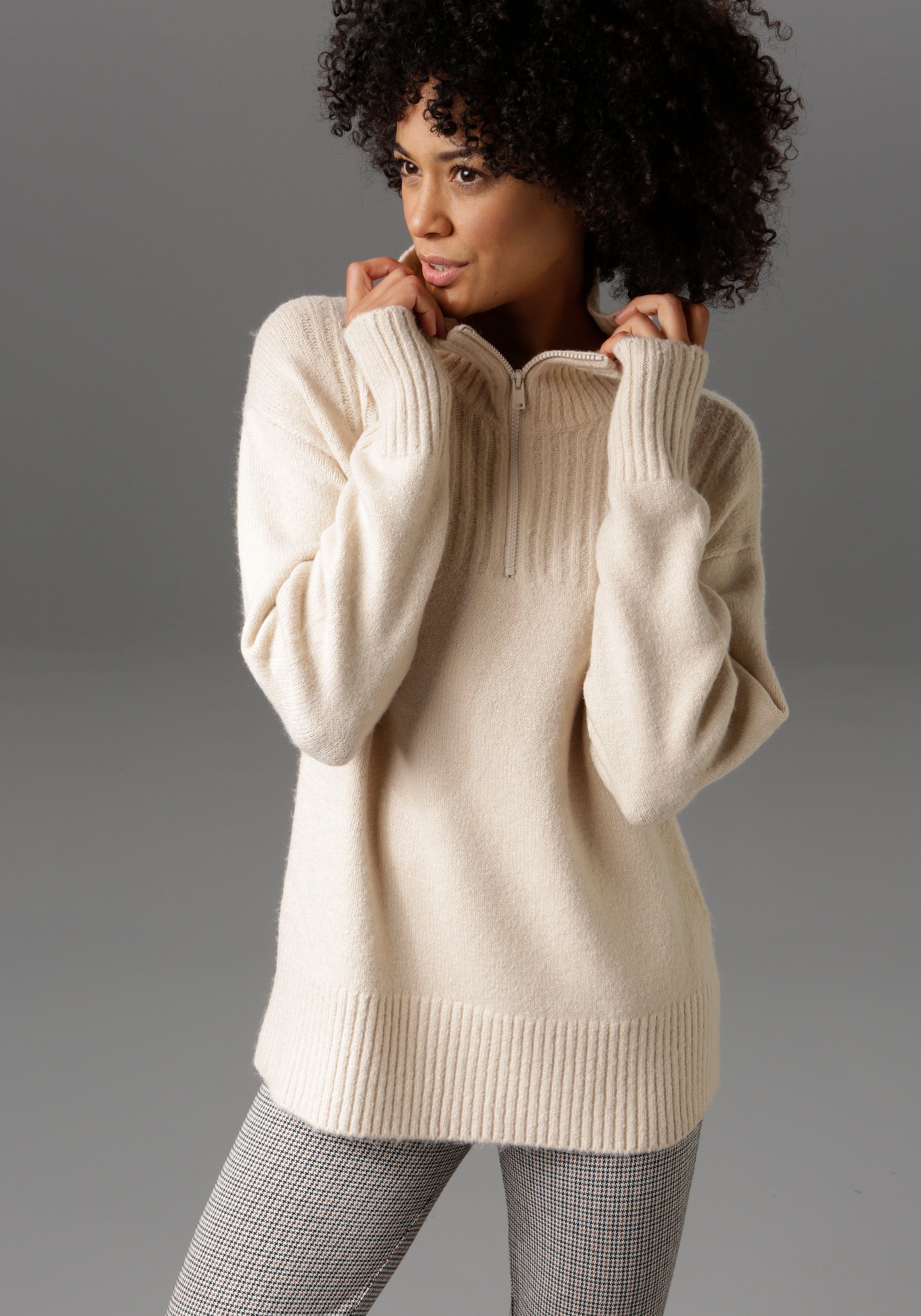 Mode Sweaters Gebreide truien Rockamora Gebreide trui gestippeld zakelijke stijl 