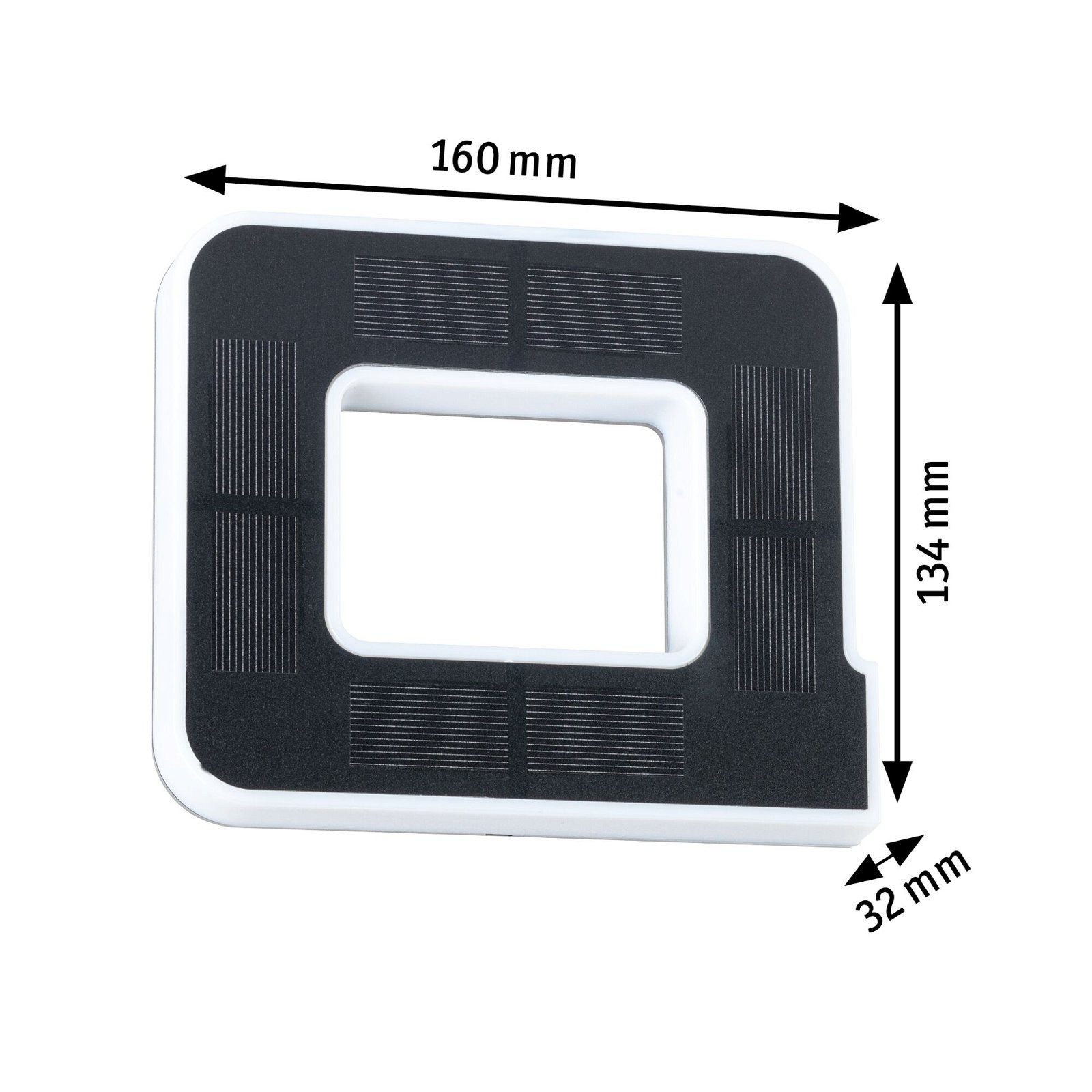 Paulmann Led-wandlamp voor buiten Solar Huisnummer LED-module, huisnummers, letters kiesbaar, accu verwisselbaar (1 stuk)