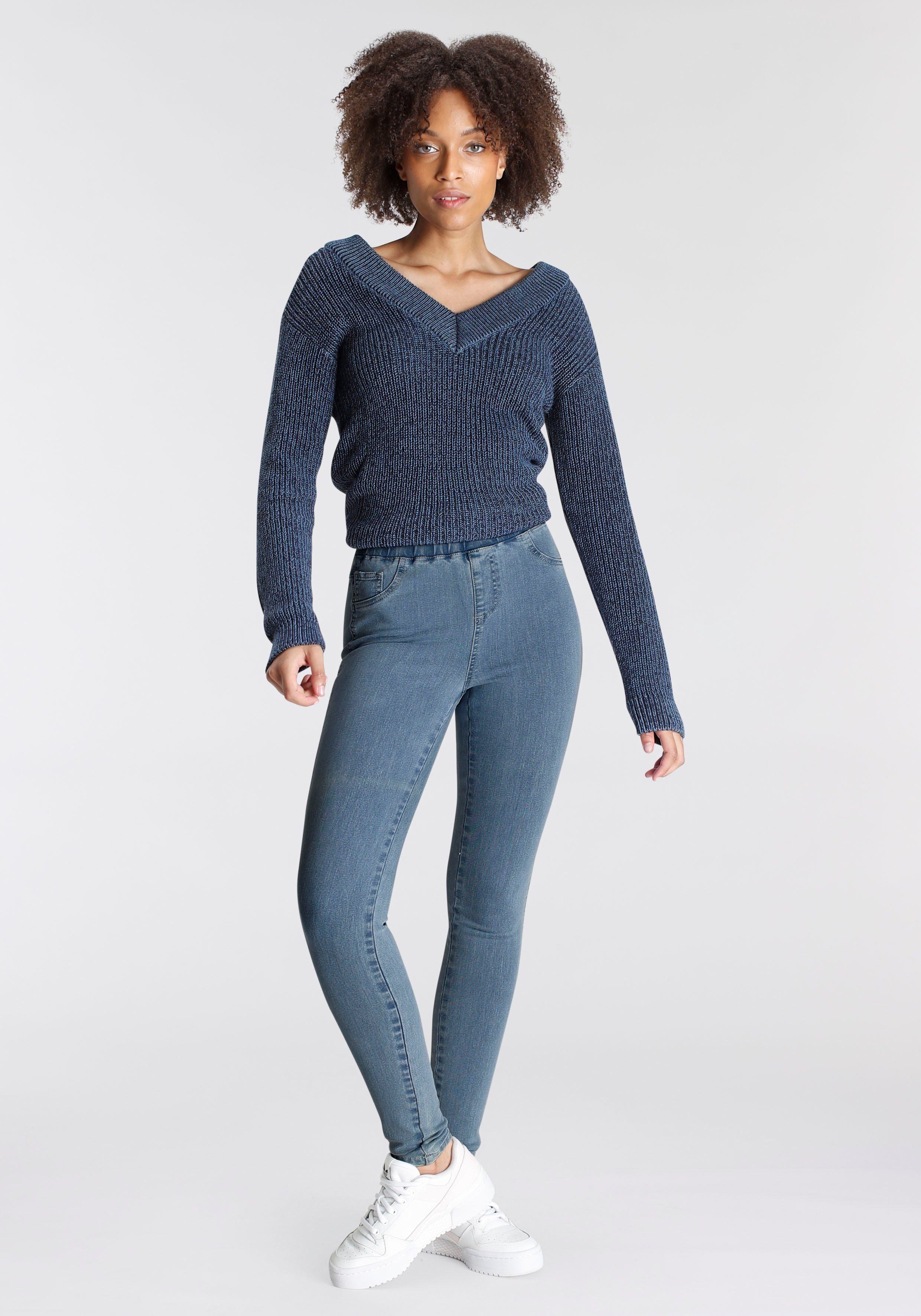 Arizona Jeggings 360 graden elastisch extra-strak gesneden pasvorm, hoge taille