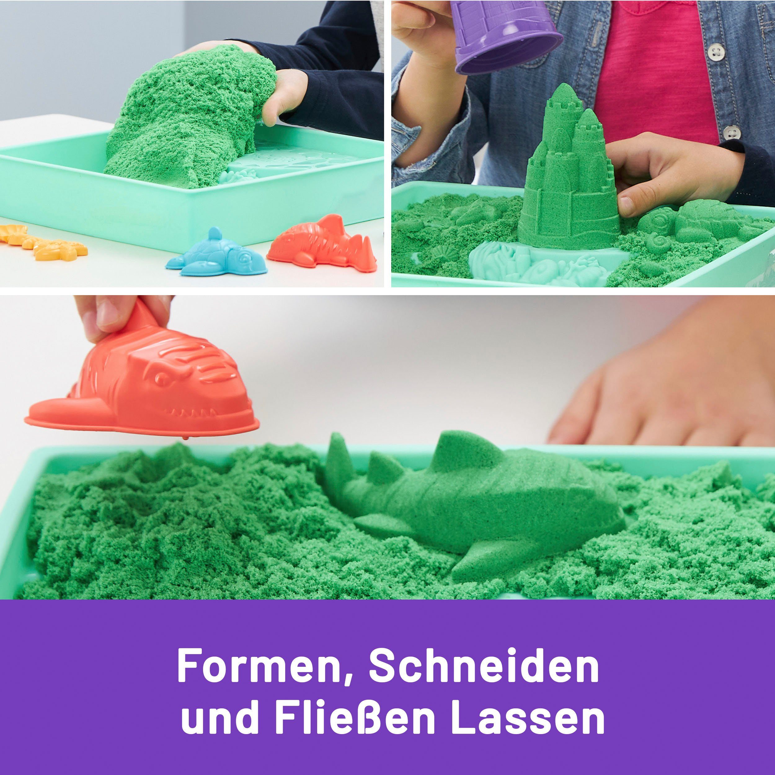 Spin Master Knutselset Kinetic Sand - Box 454 g - Groen