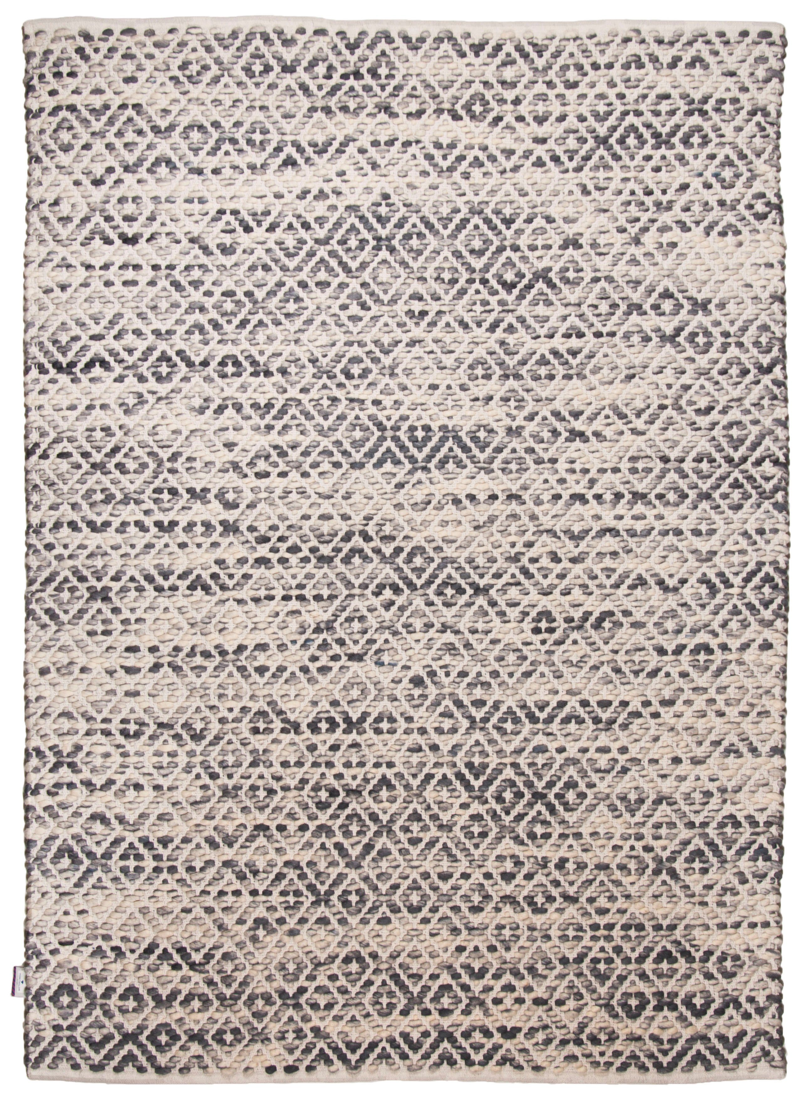 TOM TAILOR HOME Wollen kleed Diamond zuivere wol, platweefsel, met de hand geknoopt