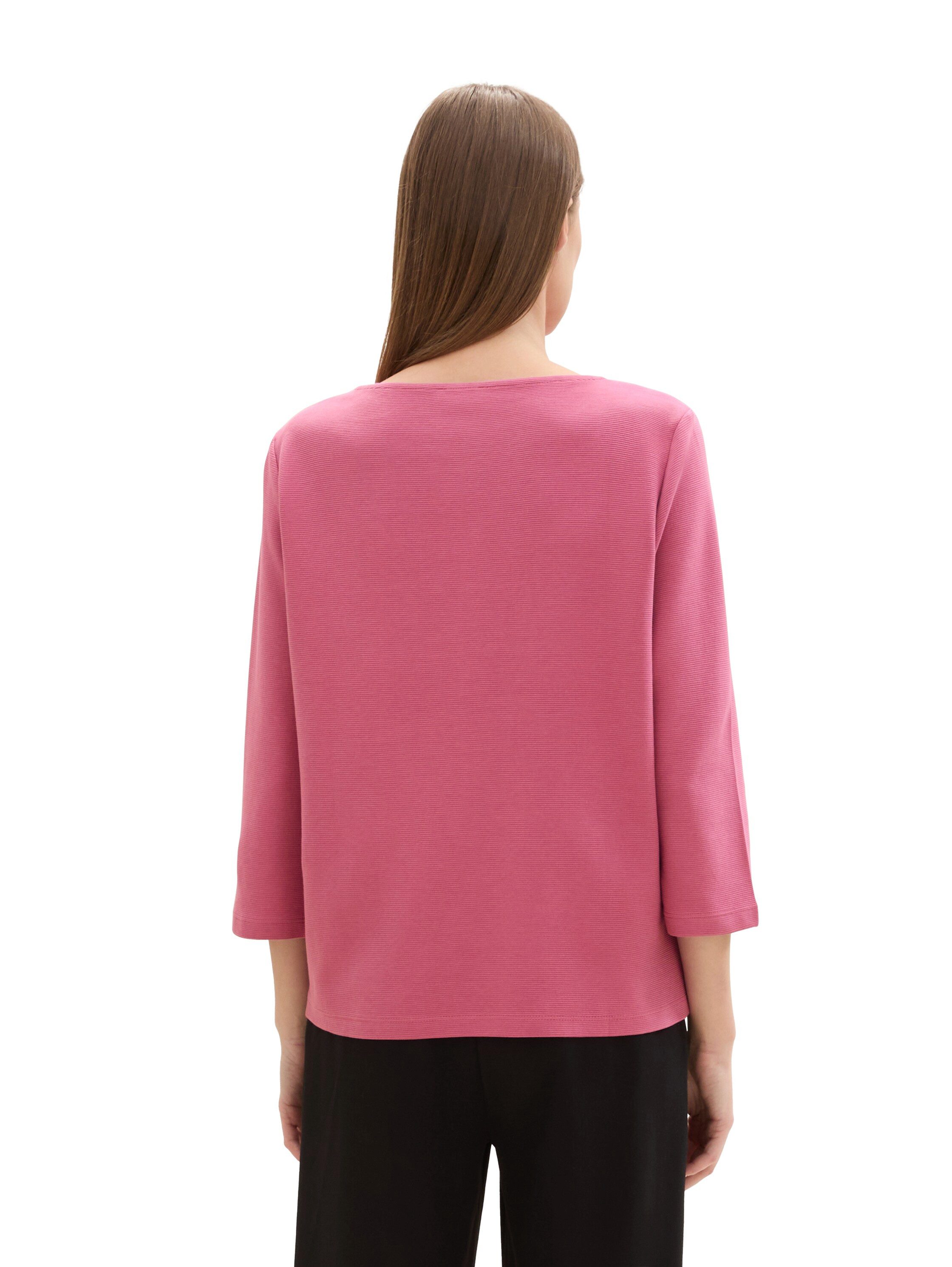 Tom Tailor Shirt met lange mouwen met structuur