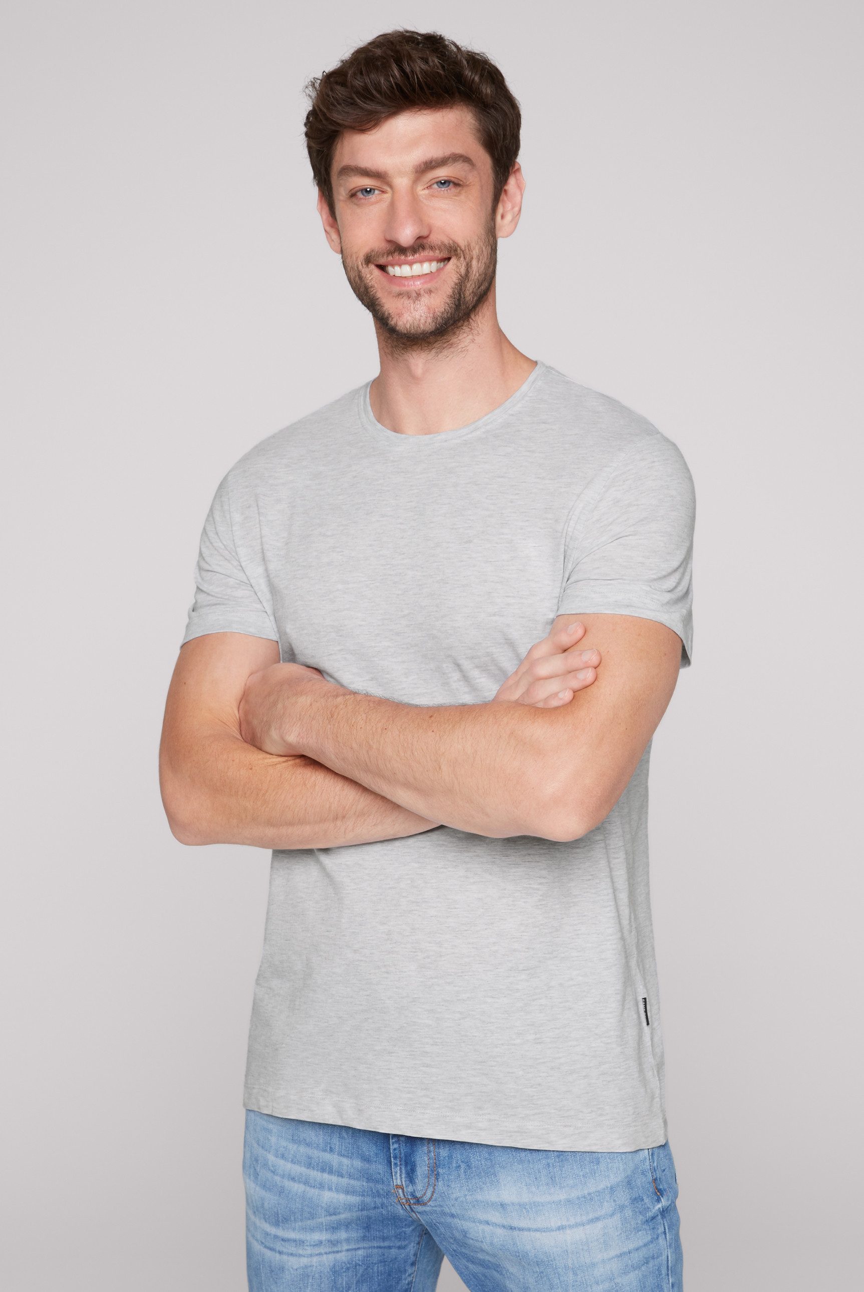 CAMP DAVID T-shirt in 2-pack met ronde hals