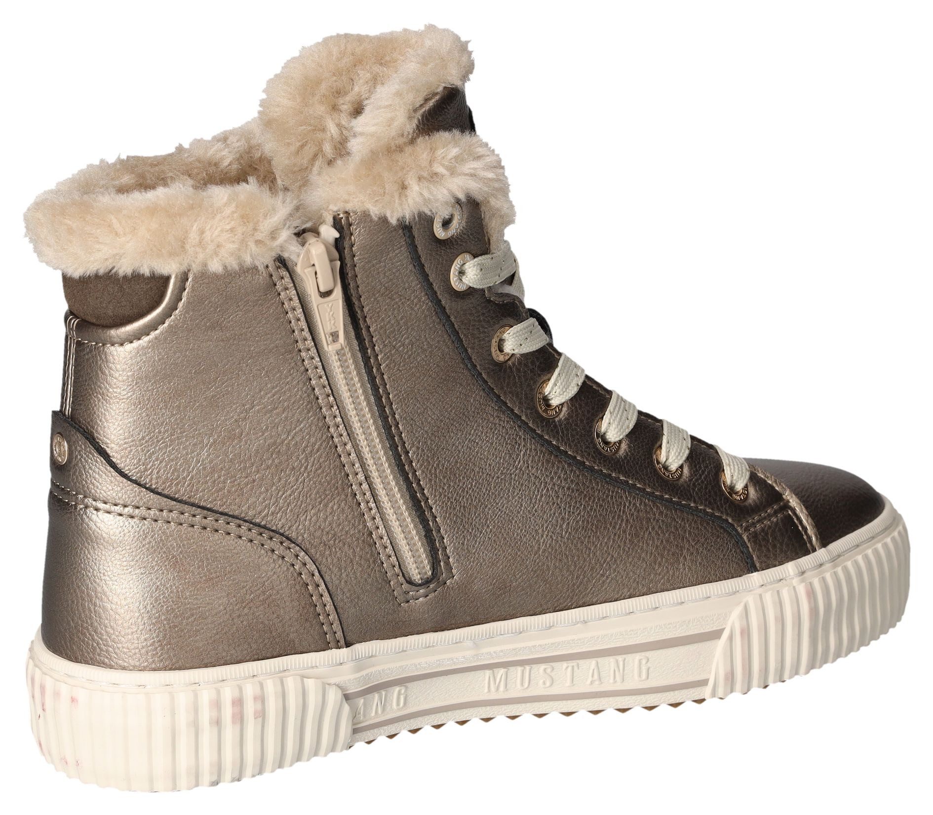 Mustang Shoes Winterlaarzen , veterschoenen, high top sneaker met binnenrits