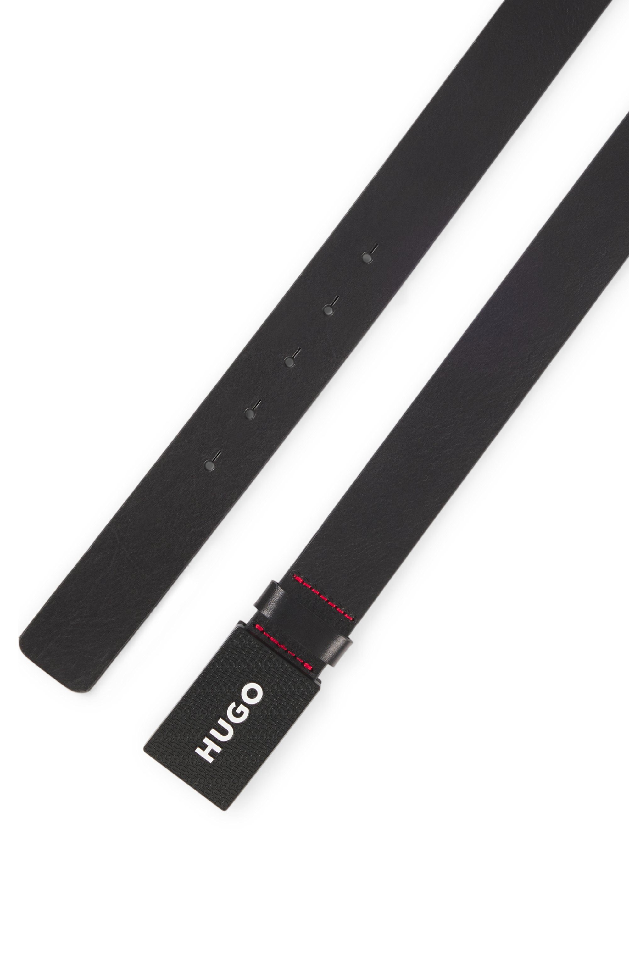HUGO Leren riem Gilao-Z_Sz35 met boss-opdruk
