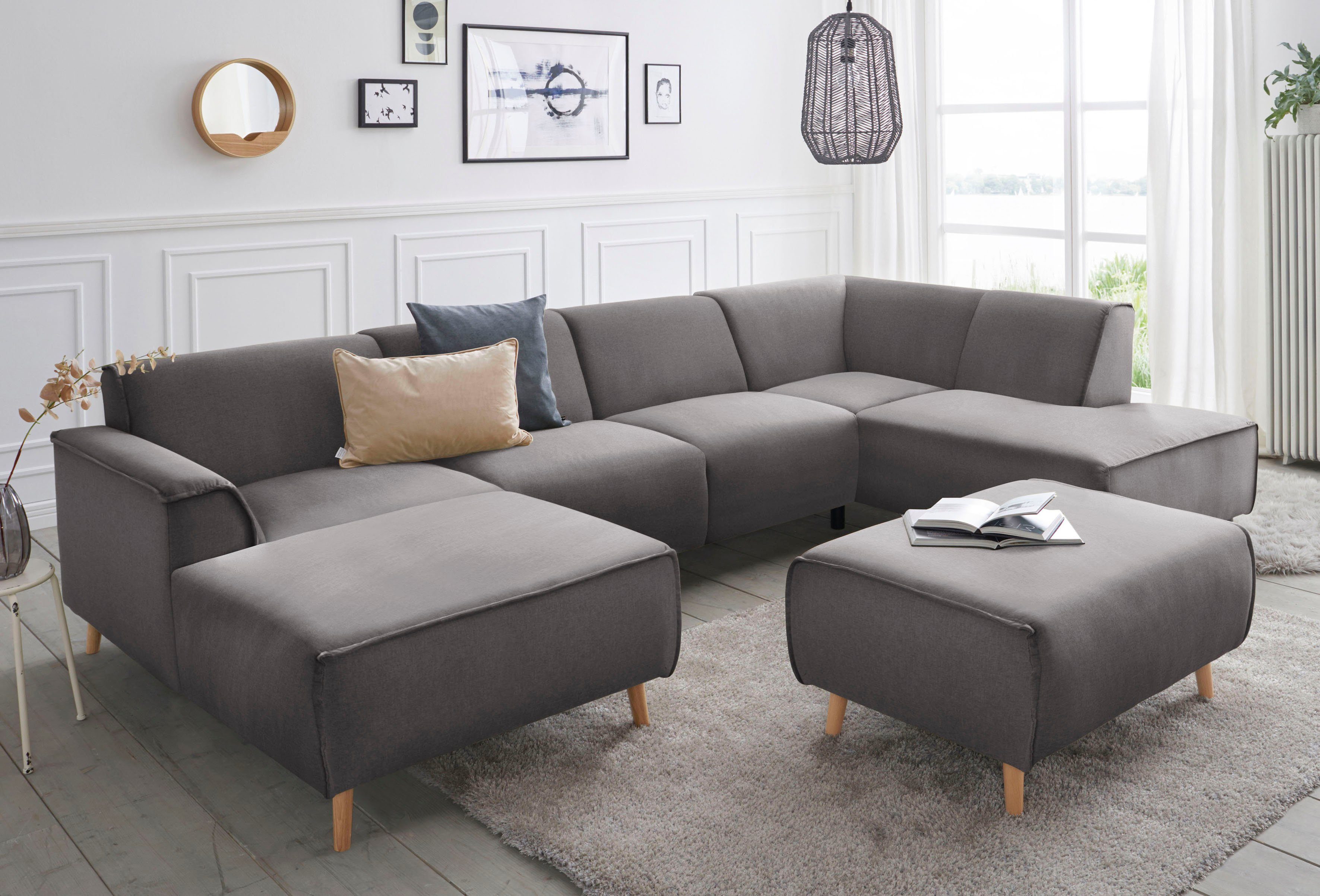 andas Zithoek Janek U-vorm met binnenvering en opstaande naad in scandinavisch design