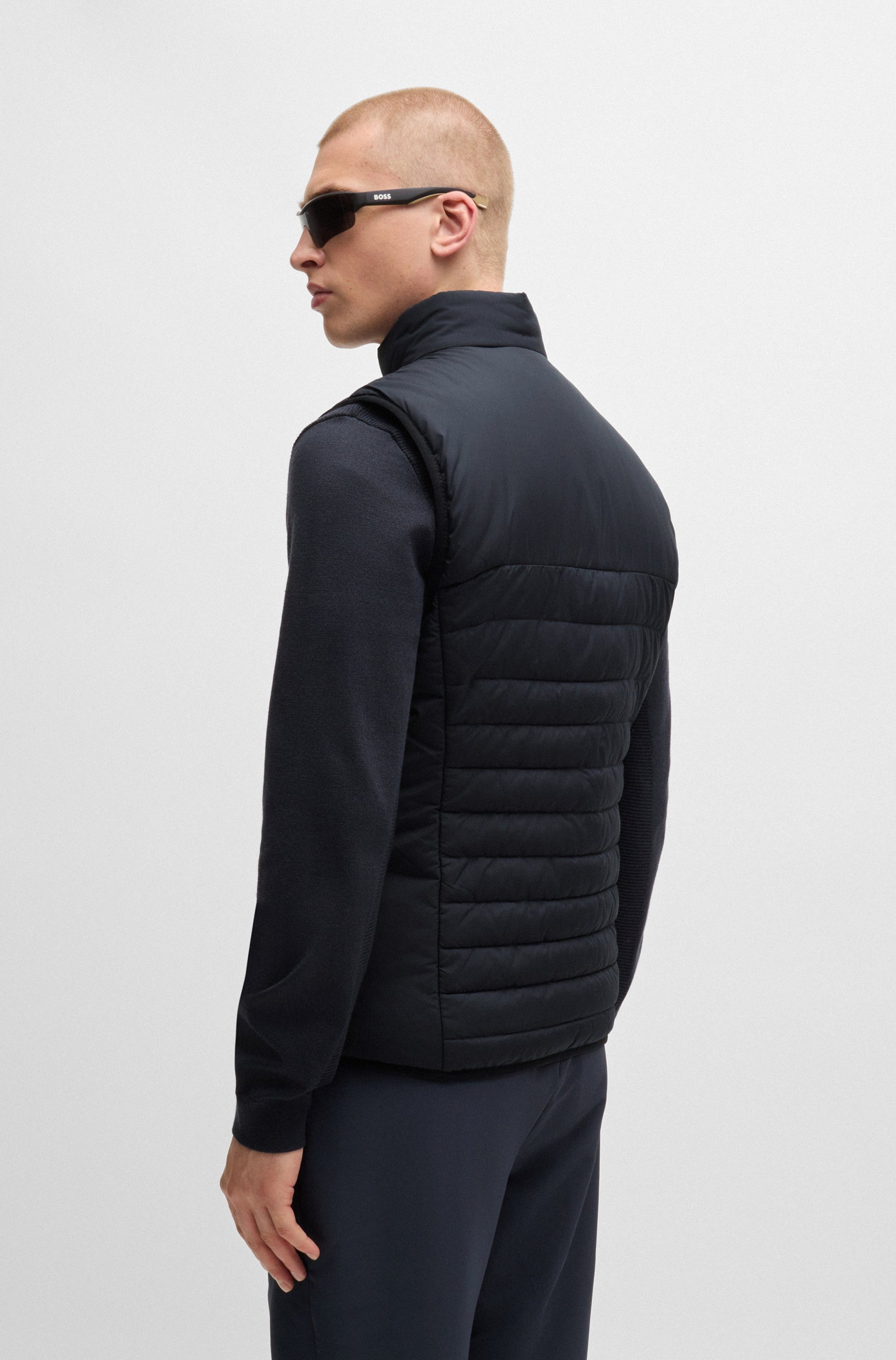 BOSS GREEN Bodywarmer V Thor met opstaande kraag