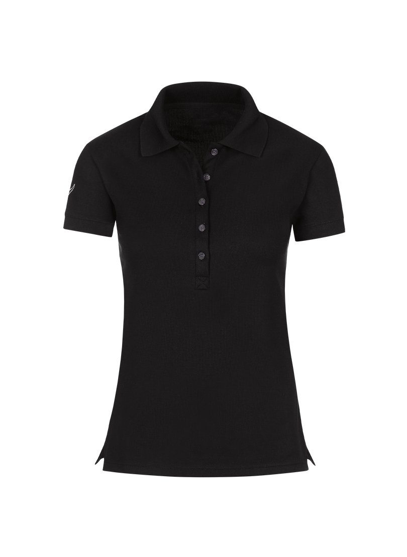 Trigema Poloshirt TRIGEMA poloshirt met kristallen (1-delig)