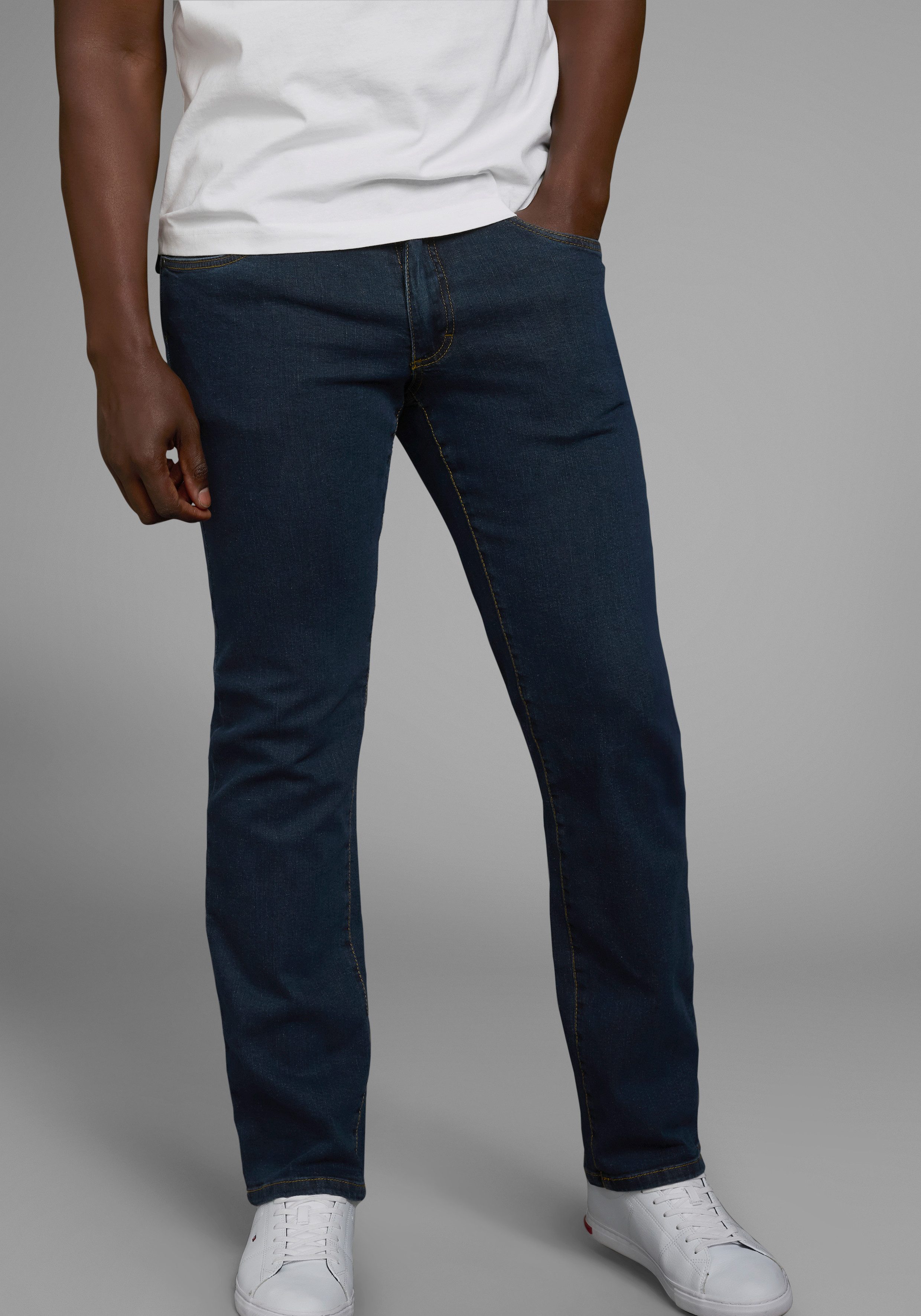 Arizona Stretch jeans John rechte pasvorm, lage taille, met five-pocket-configuratie (set, 2-delig)