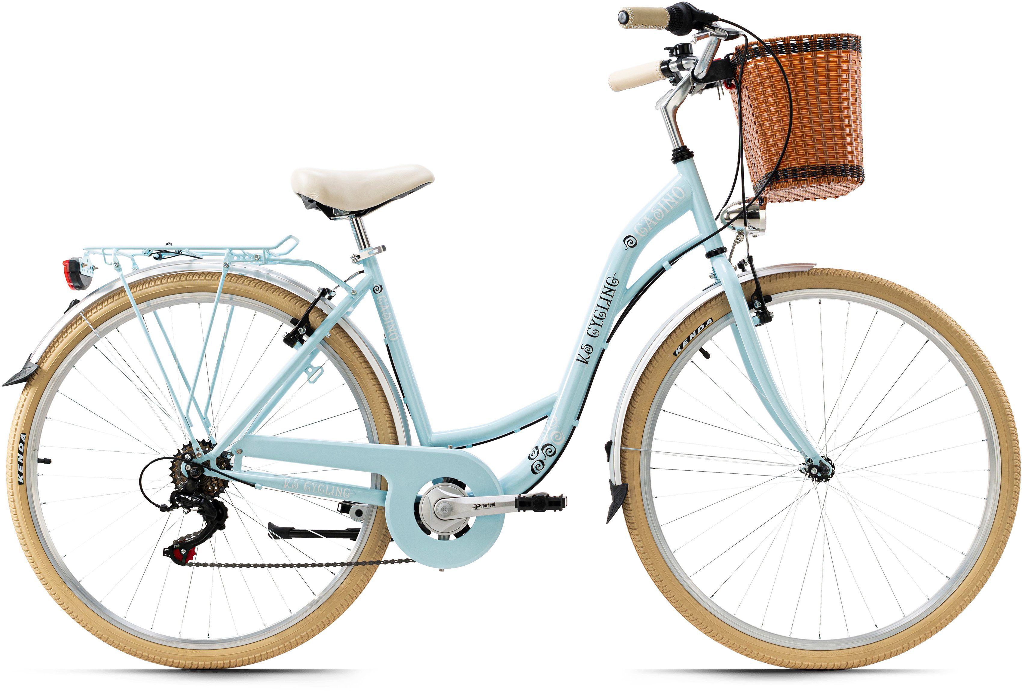 KS Cycling Citybike Casino voor dames, kettingversnelling