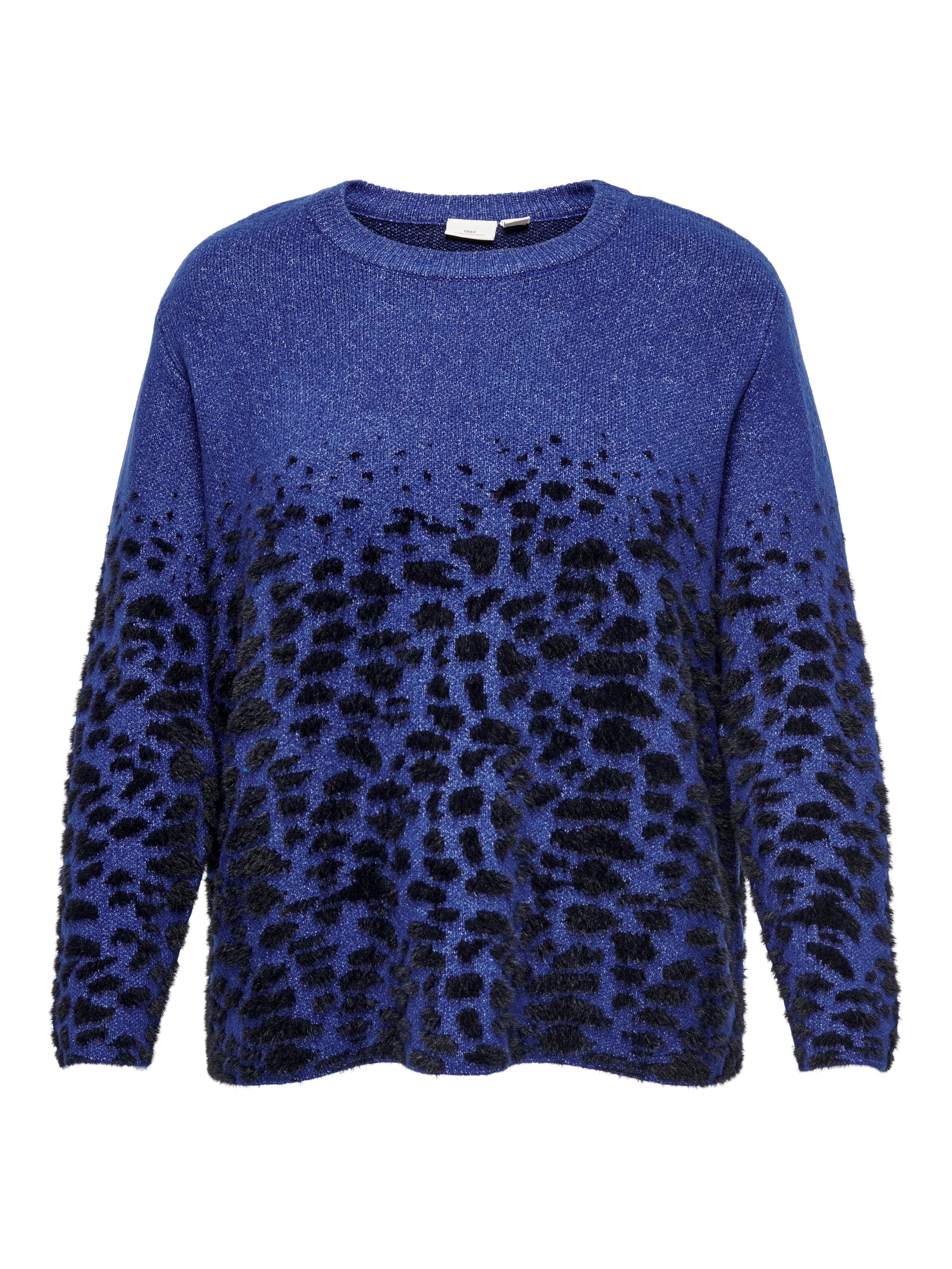 ONLY CARMAKOMA Trui met ronde hals CARANNI LS O-NECK JQ KNT