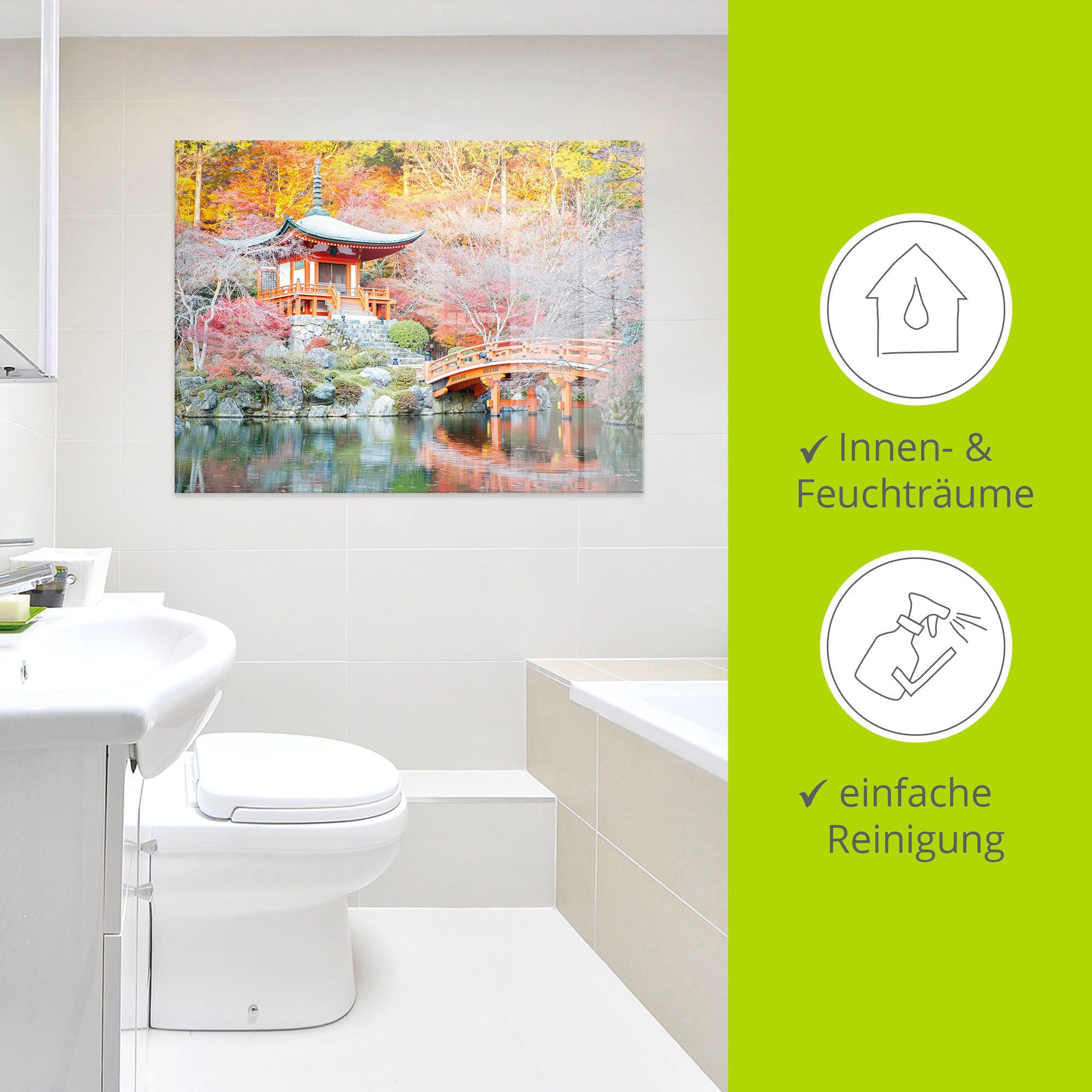 Artland Print op glas Shingo boeddistische tempel