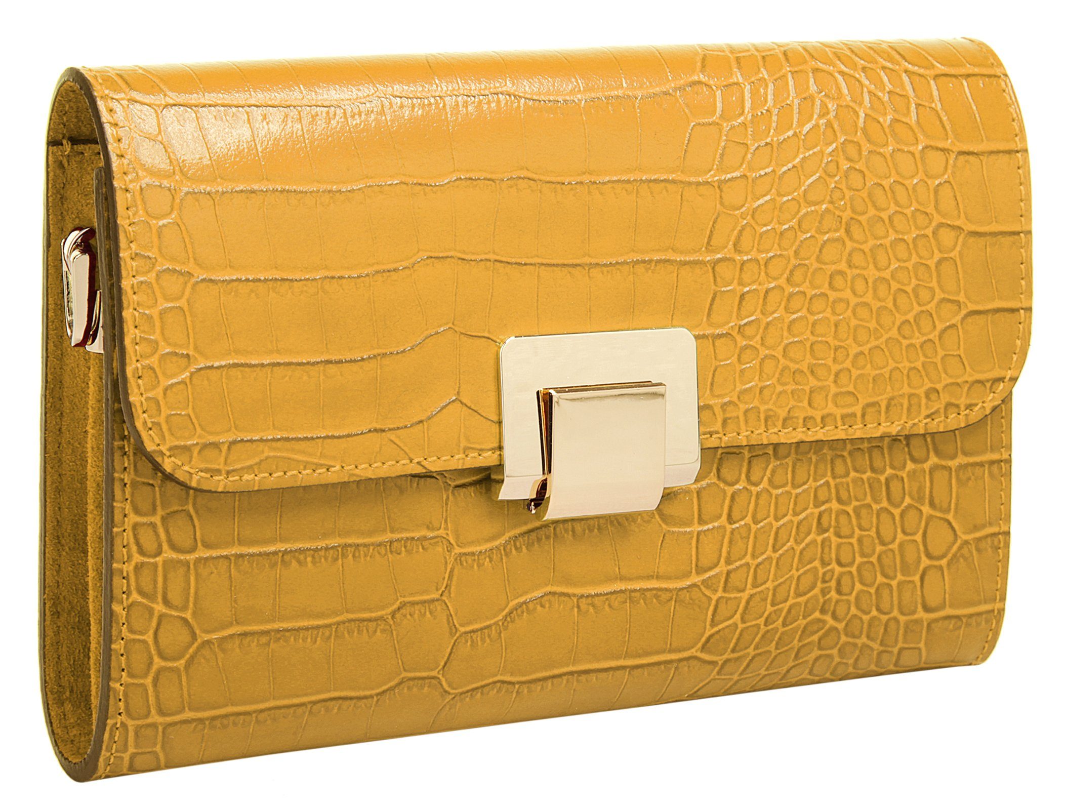Cluty Avondtasje echt leer, made in italy