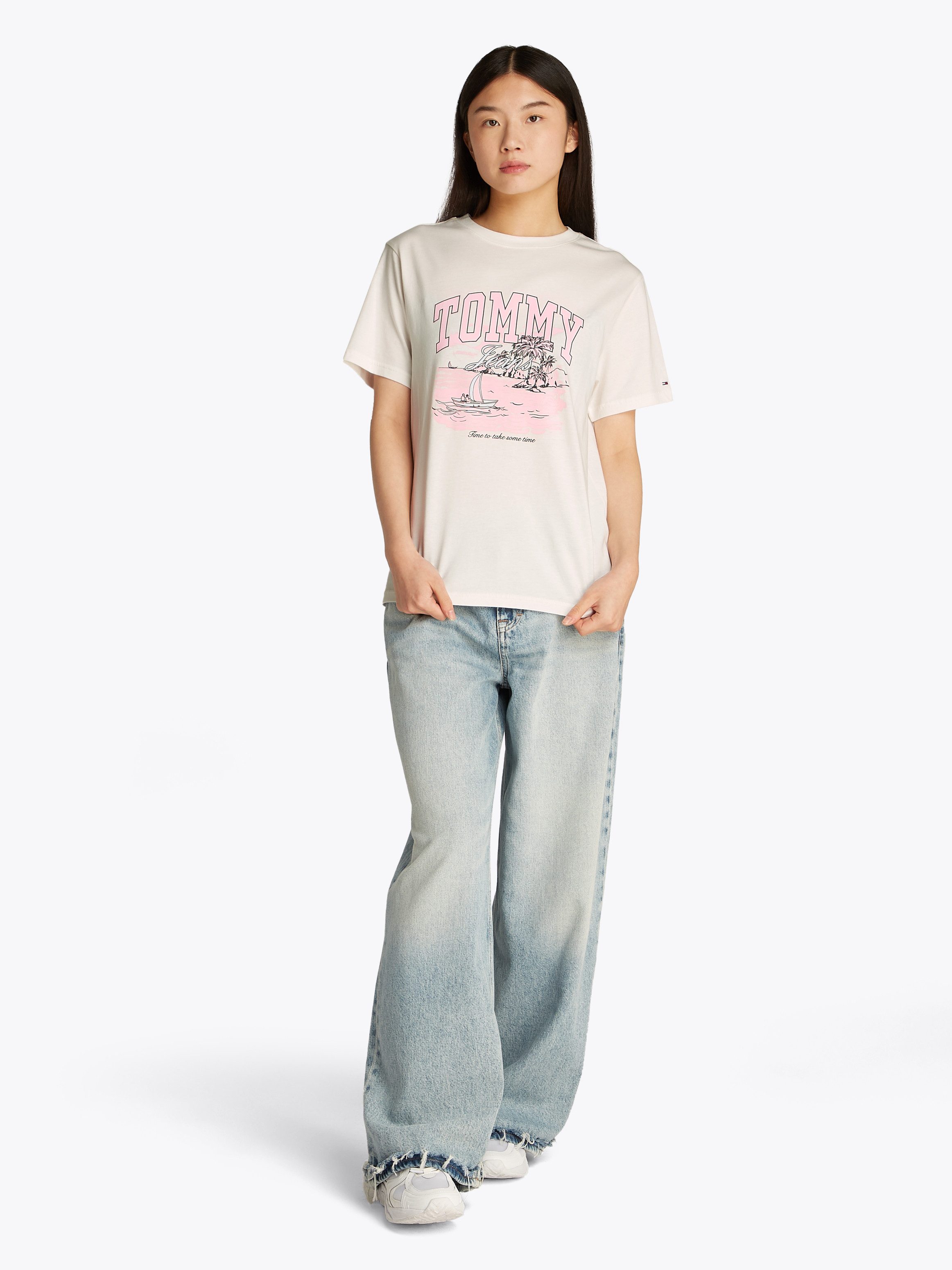 TOMMY JEANS T-shirt TJW RLX TONAL TROPICS TEE