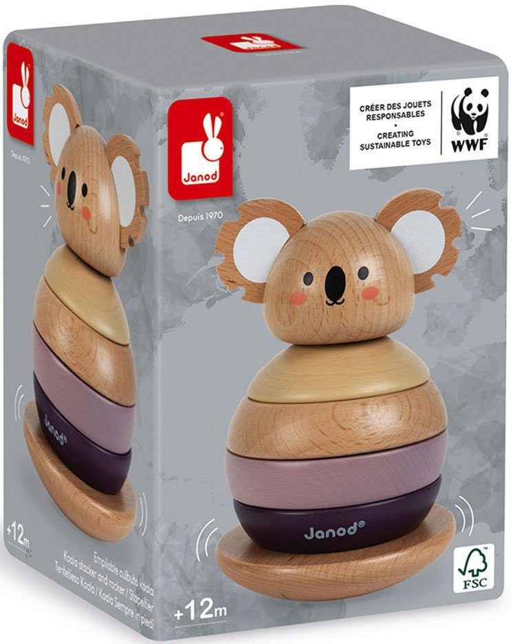 Janod Stapelspeelgoed WWF® koala FSC®- beschermt bos - wereldwijd