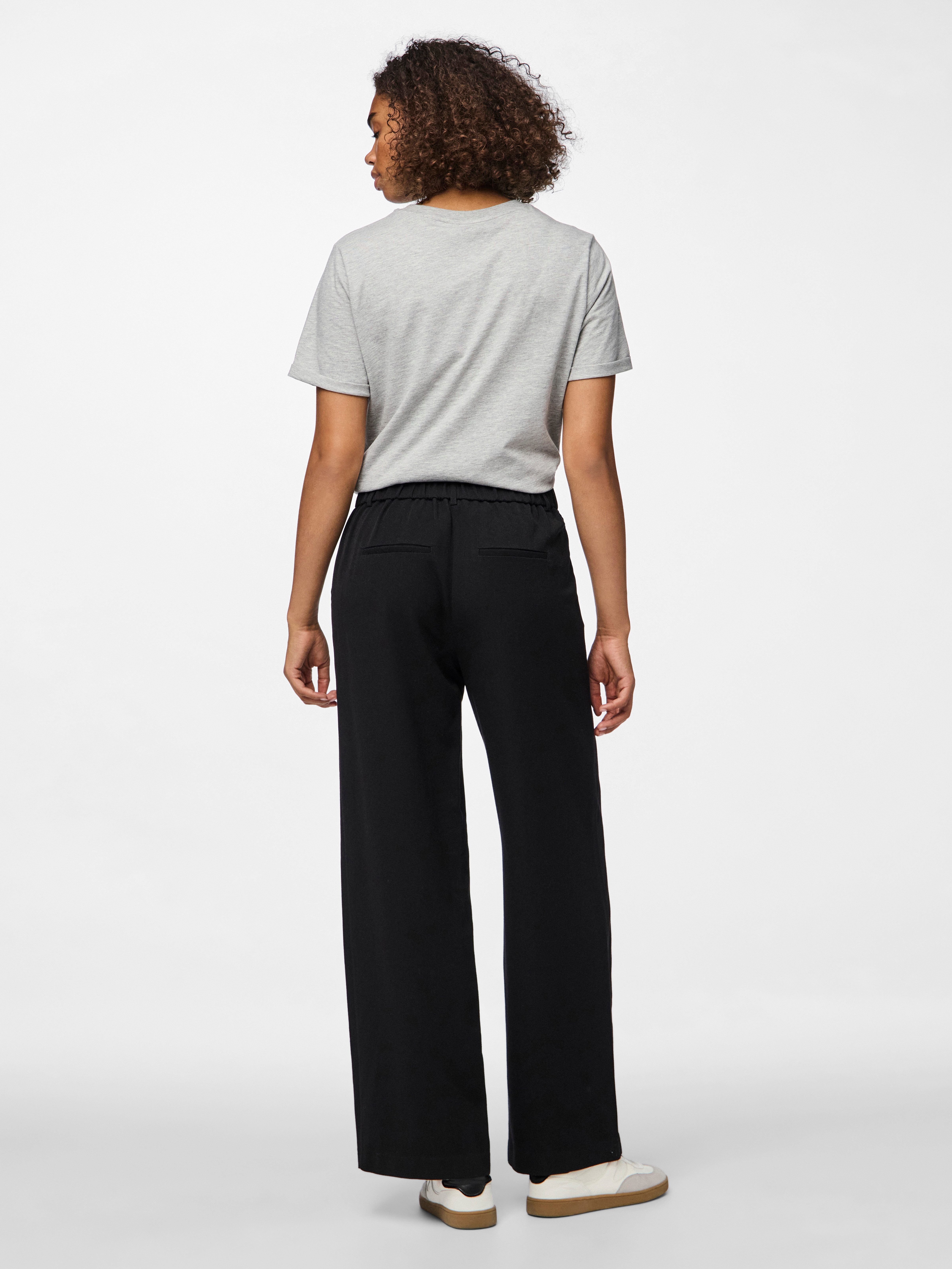 pieces Pantalon PCKAMIL HW WIDE PANT NOOS