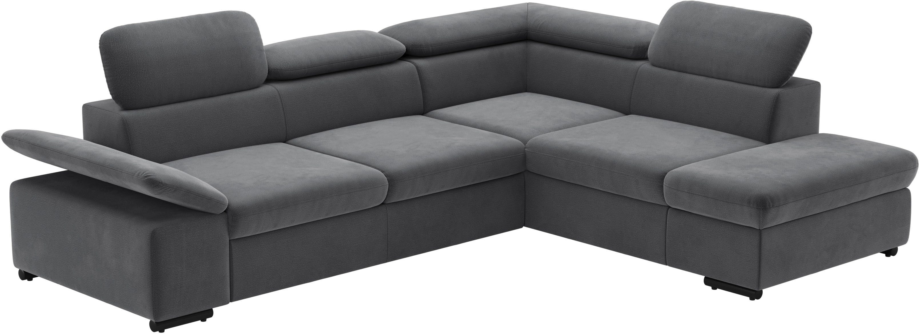 sit&more Hoekbank Alcudia L-vorm met armverstelling, optionele hoofdeindverstelling en bedfunctie