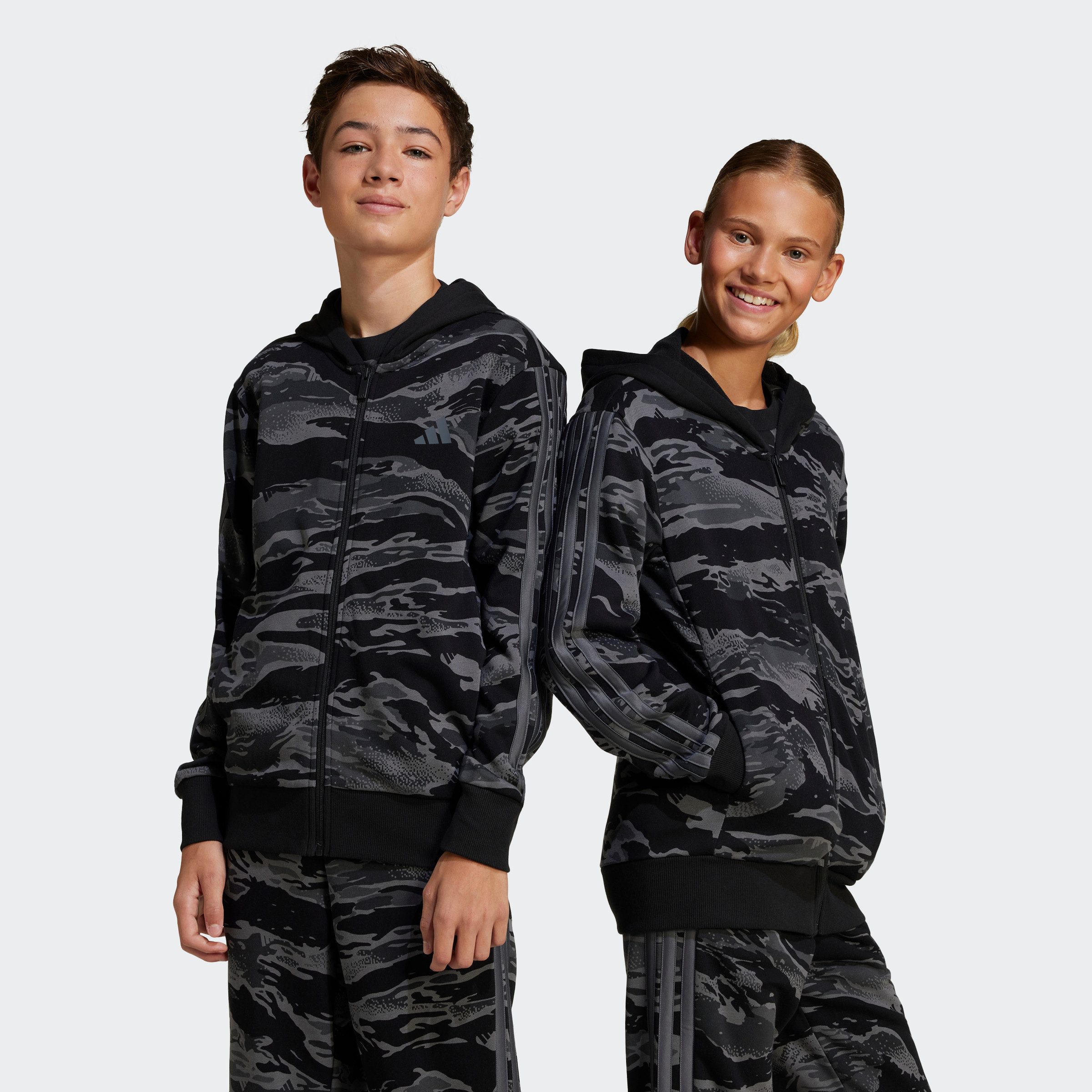 adidas Sportswear Hoodie J CAMO FZ HD