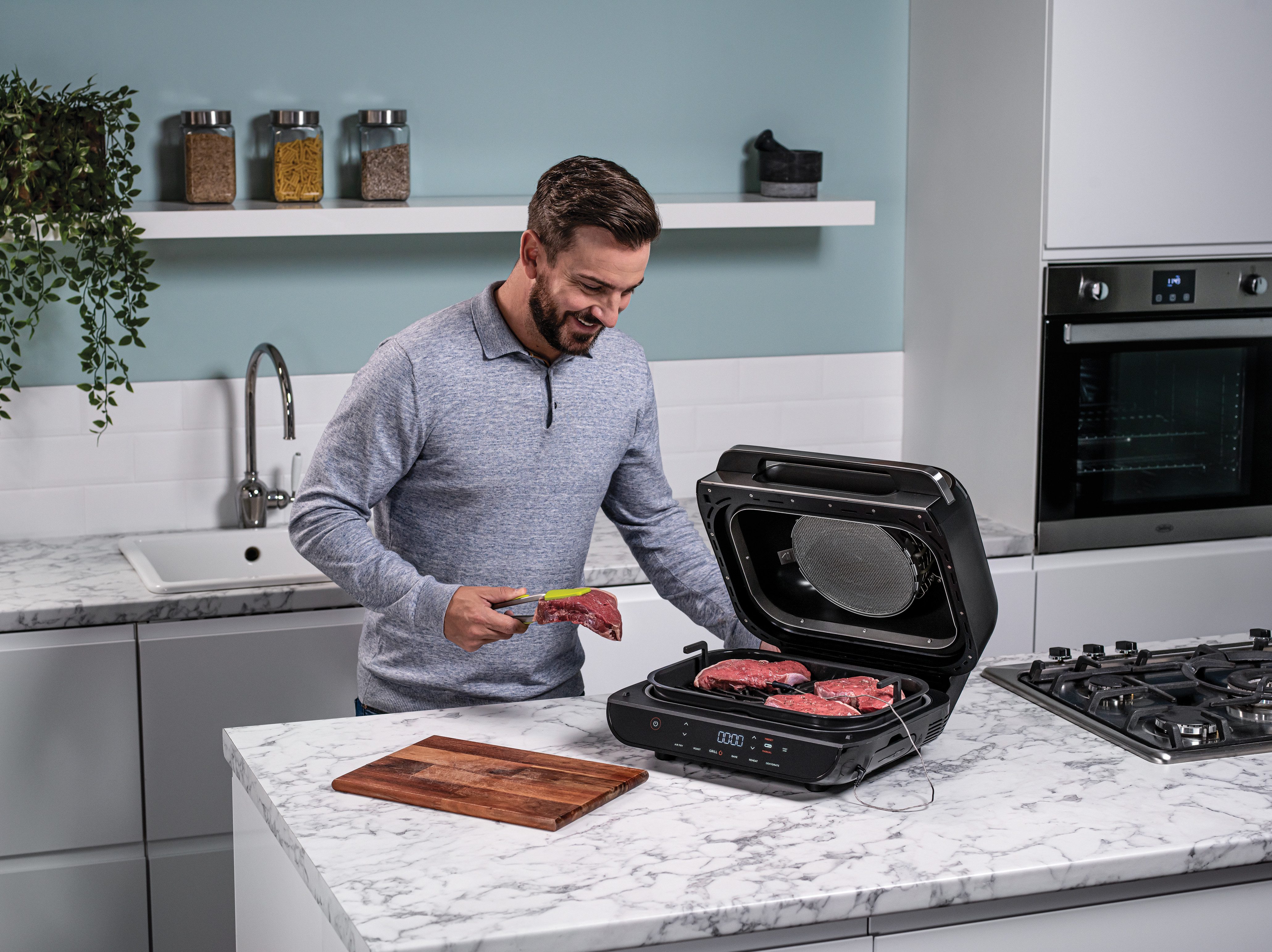 NINJA Airfryer En grill Foodi max AG551EU 3,8 l volume, incl. digitale temperatuursensor