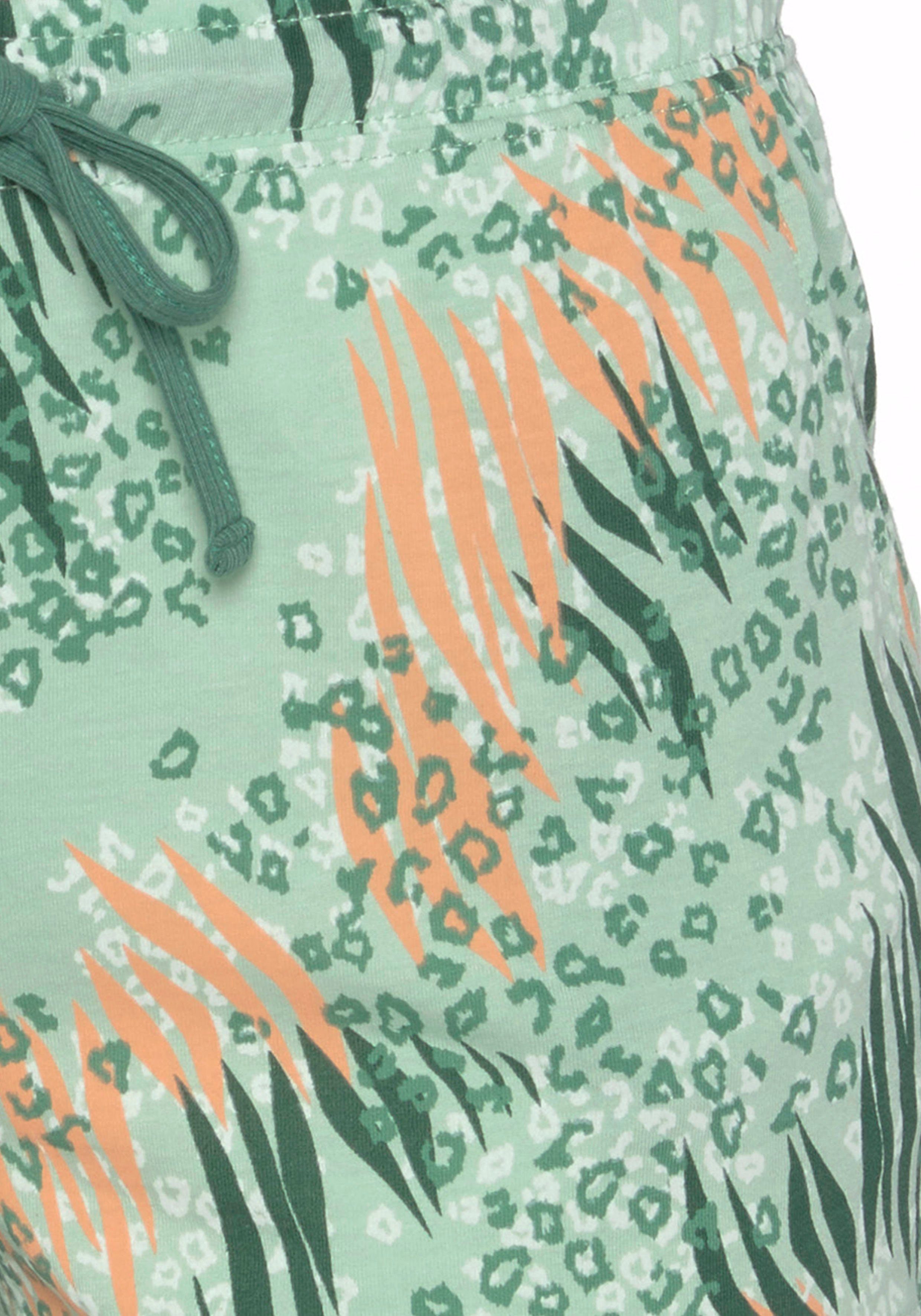 Vivance Dreams Shortama met abstracte natuurprint (2-delig)