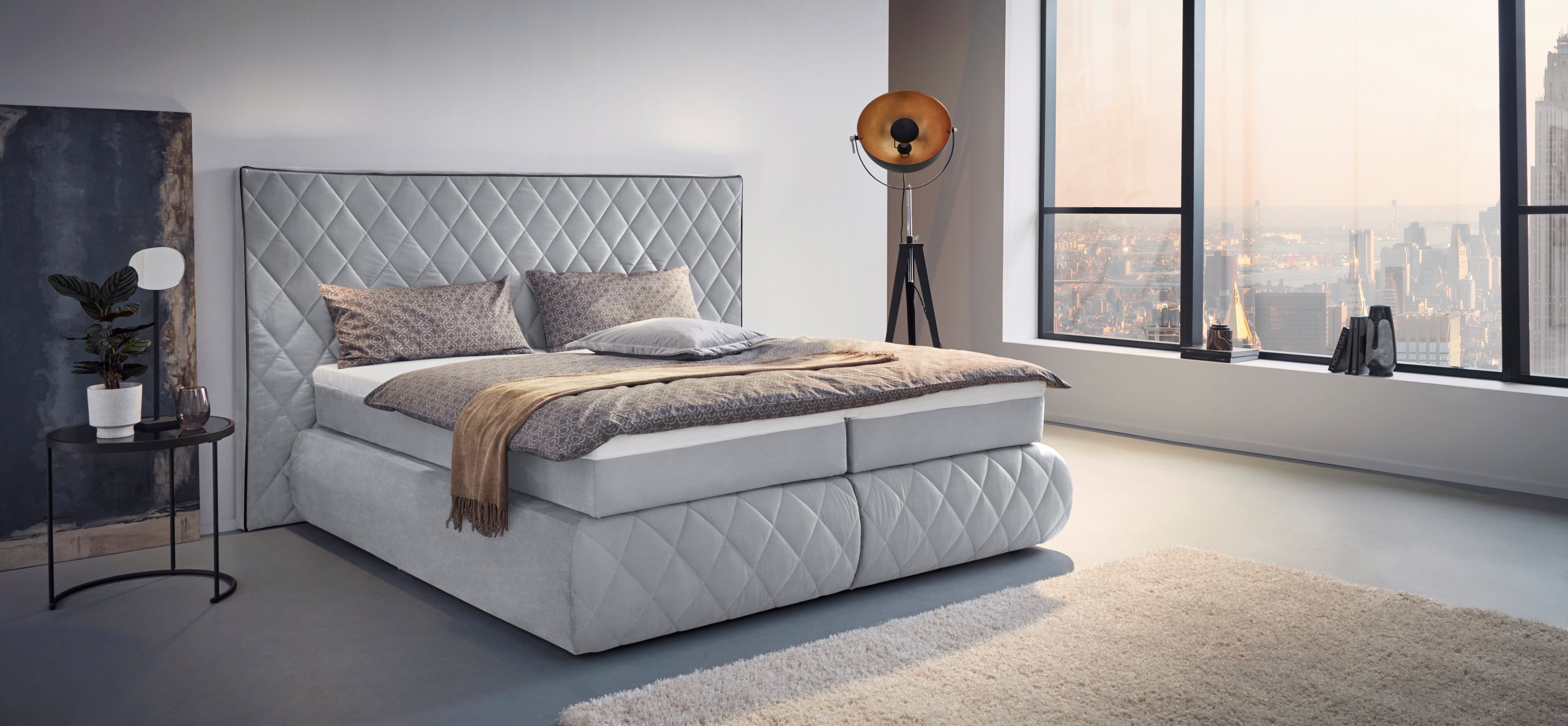 Places of Style Boxspring Alaric naar keuze met en zonder stralen, topmatras pocketvering