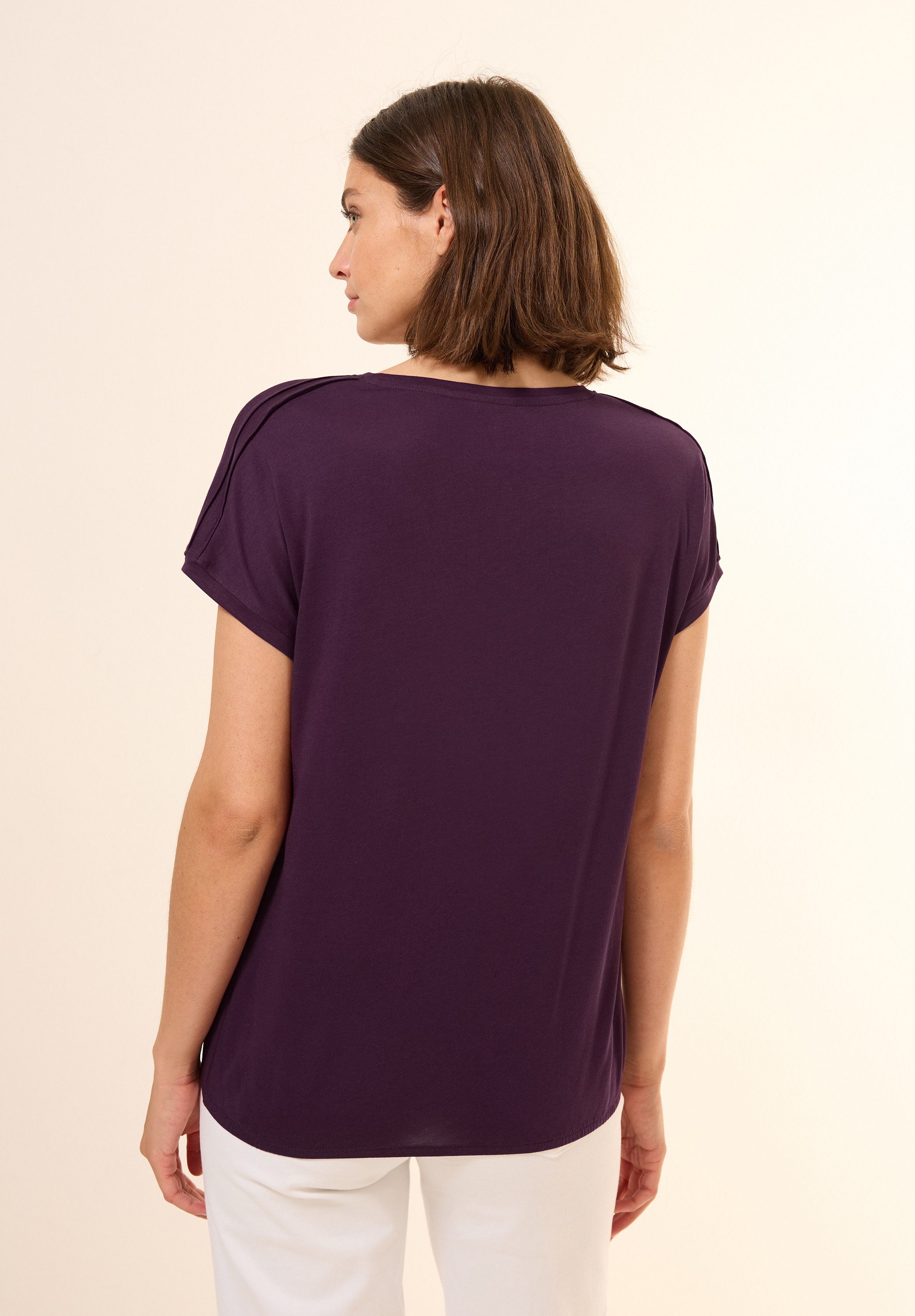 Cecil T-shirt met schouderdetail