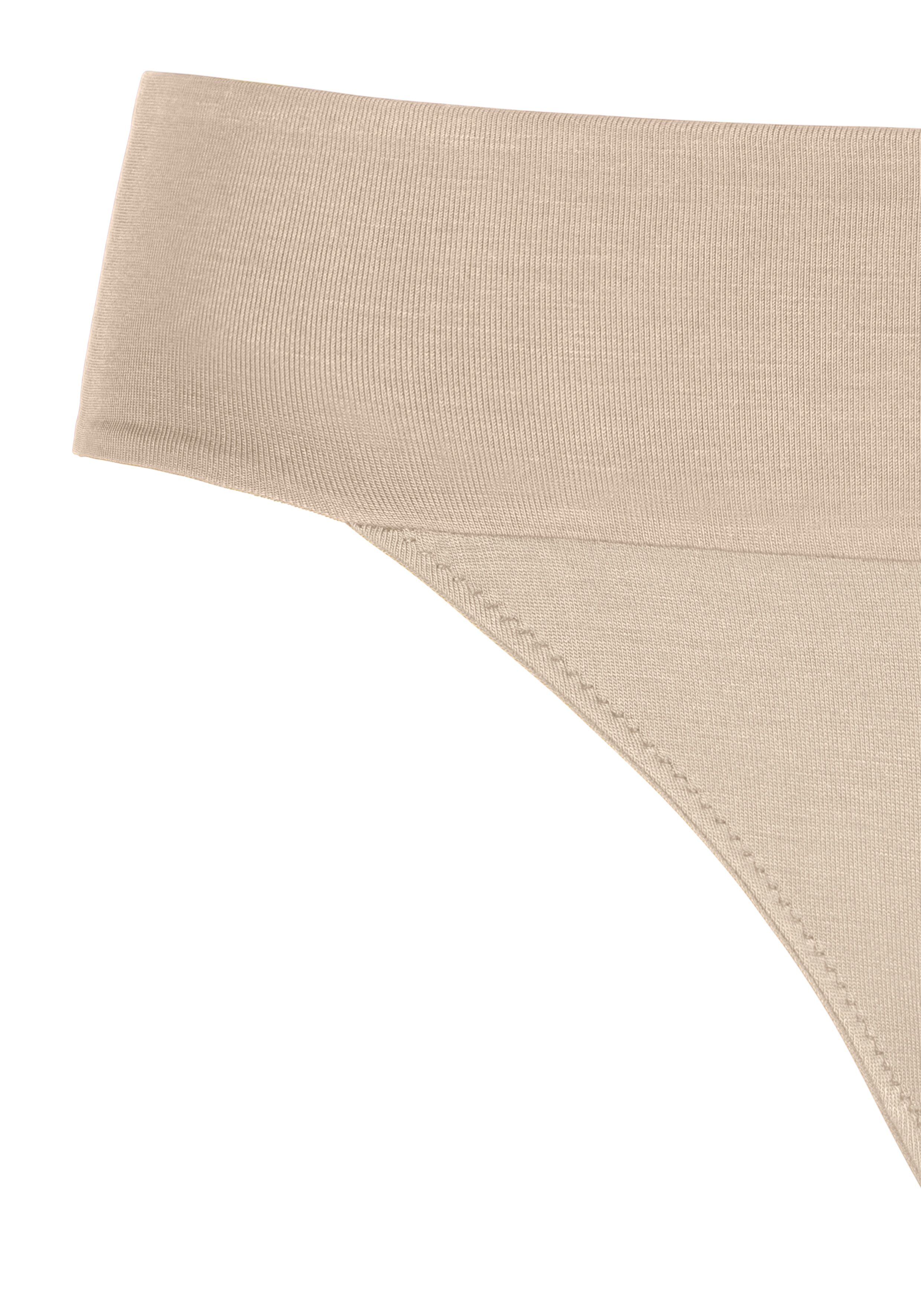 Lascana String met bijzonder comfortabele boorden (set, 3 stuks)