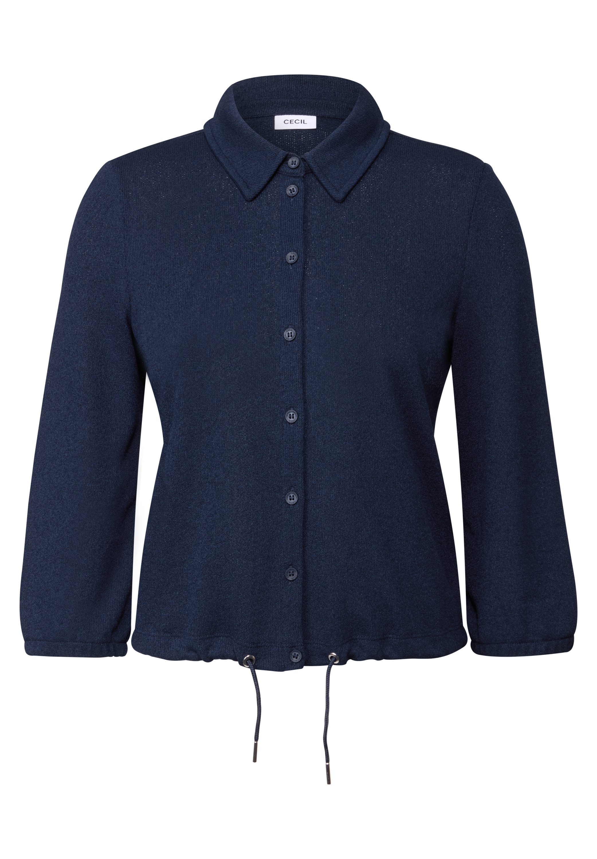 Cecil Vest kort, met blousekraag en knoopsluiting