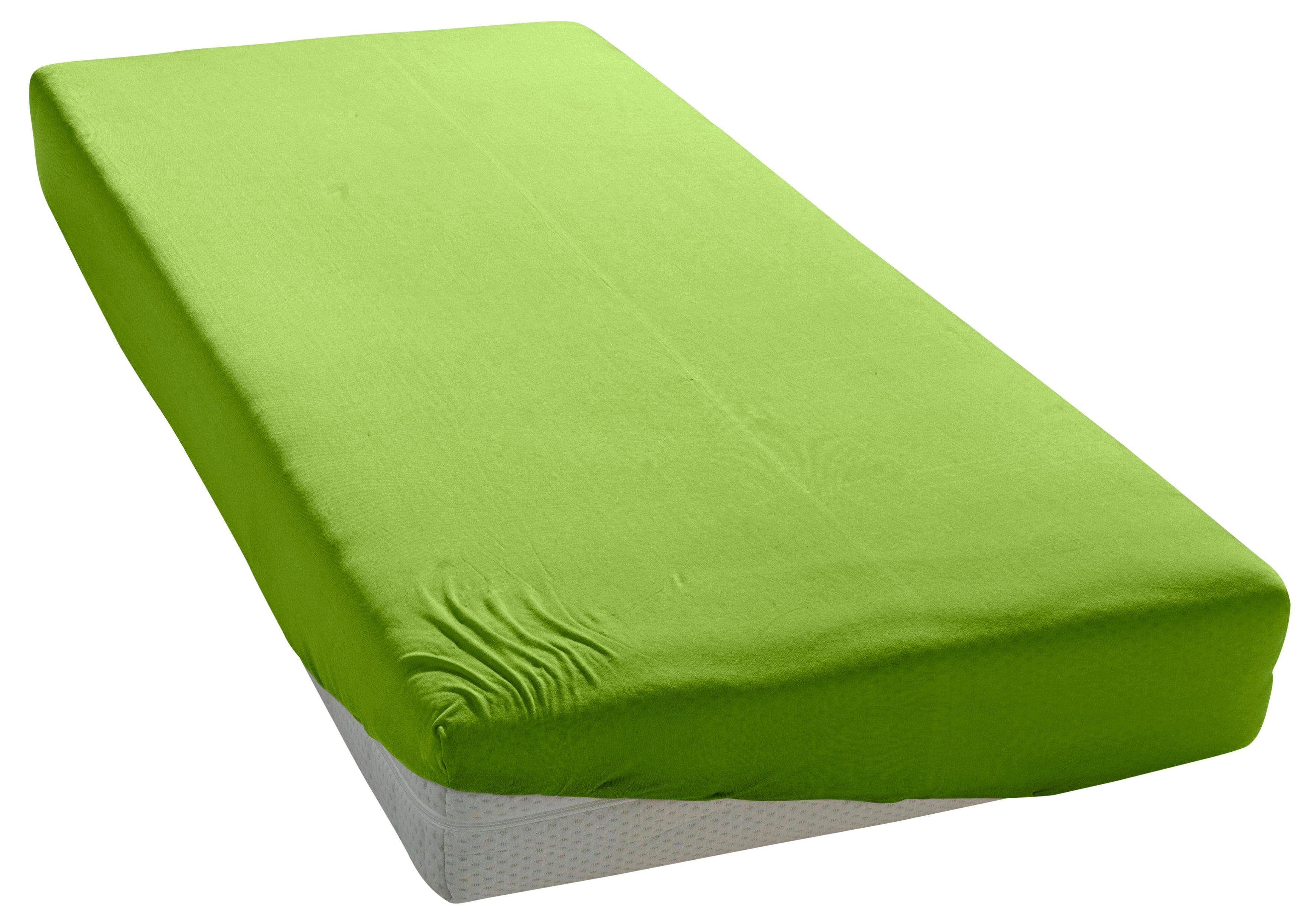 my home Hoeslaken Paprika Lakens, verkrijgbaar in twee kwaliteiten: fleece en jersey hoeslakens maat 200 cm x 200 cm groen