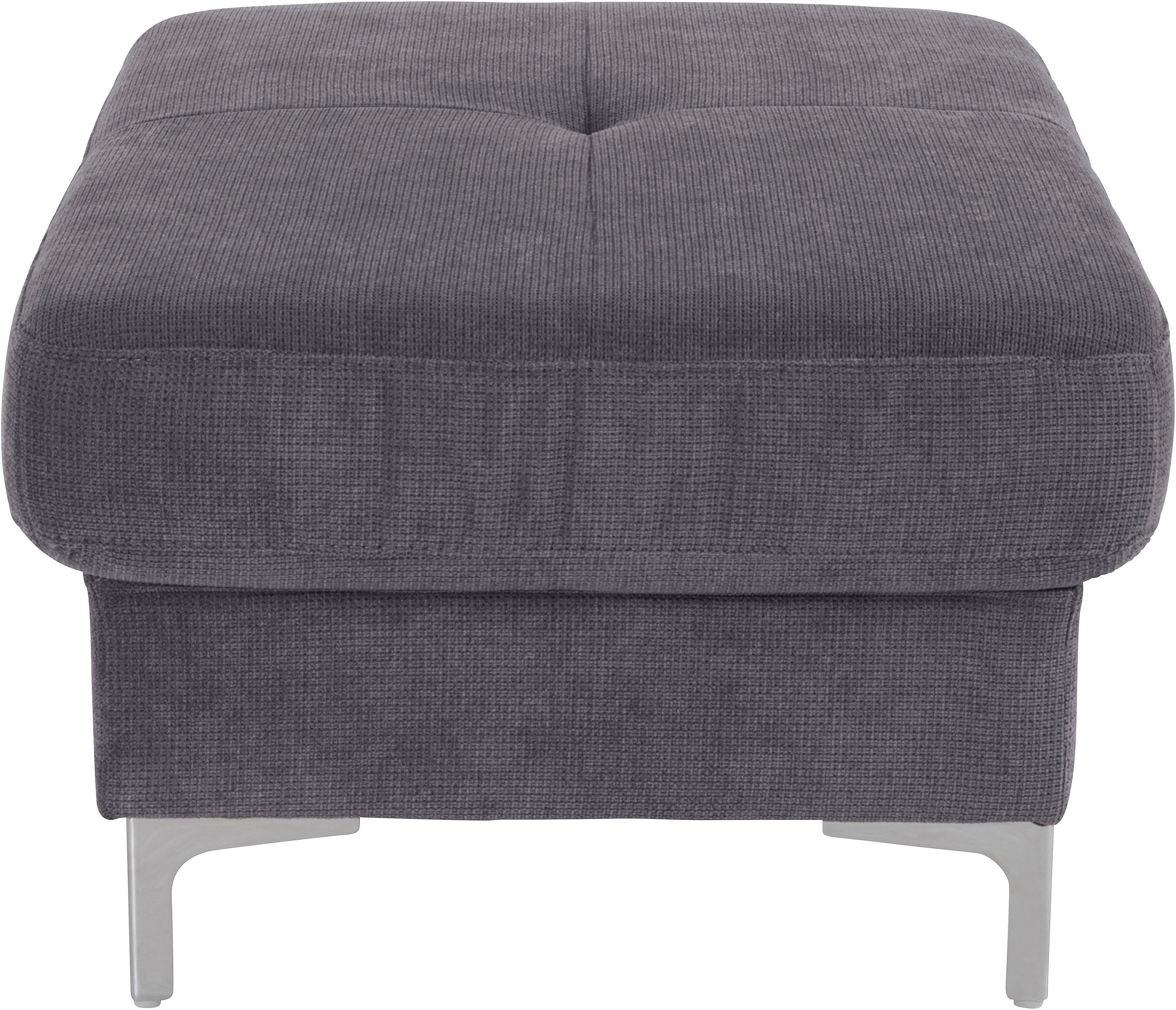 COTTA Zithoek Sammy L-vorm Set bestaande uit: hoekbank met hoofdverstelling & hocker (set)