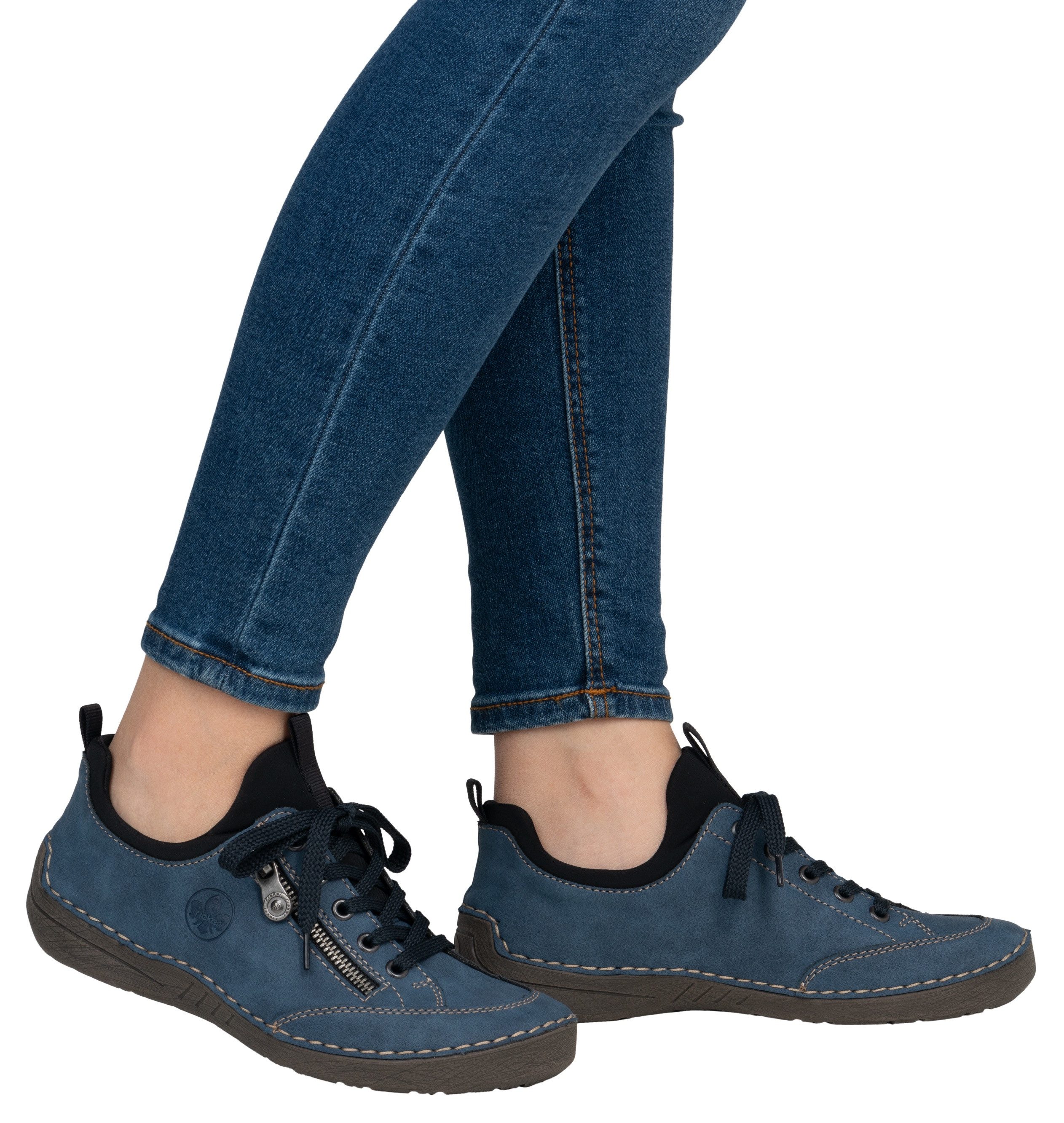 Rieker Slip-on sneakers , slipper, instapschoen, met elastische instap