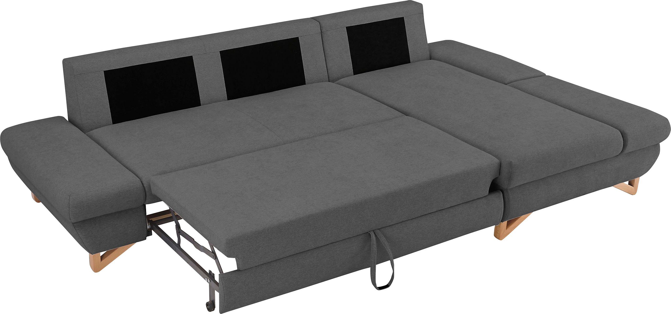 INOSIGN Slaapbank City/Giron comfortabele slaapbank (ligoppervlak 245 x 138 cm) en bedlade