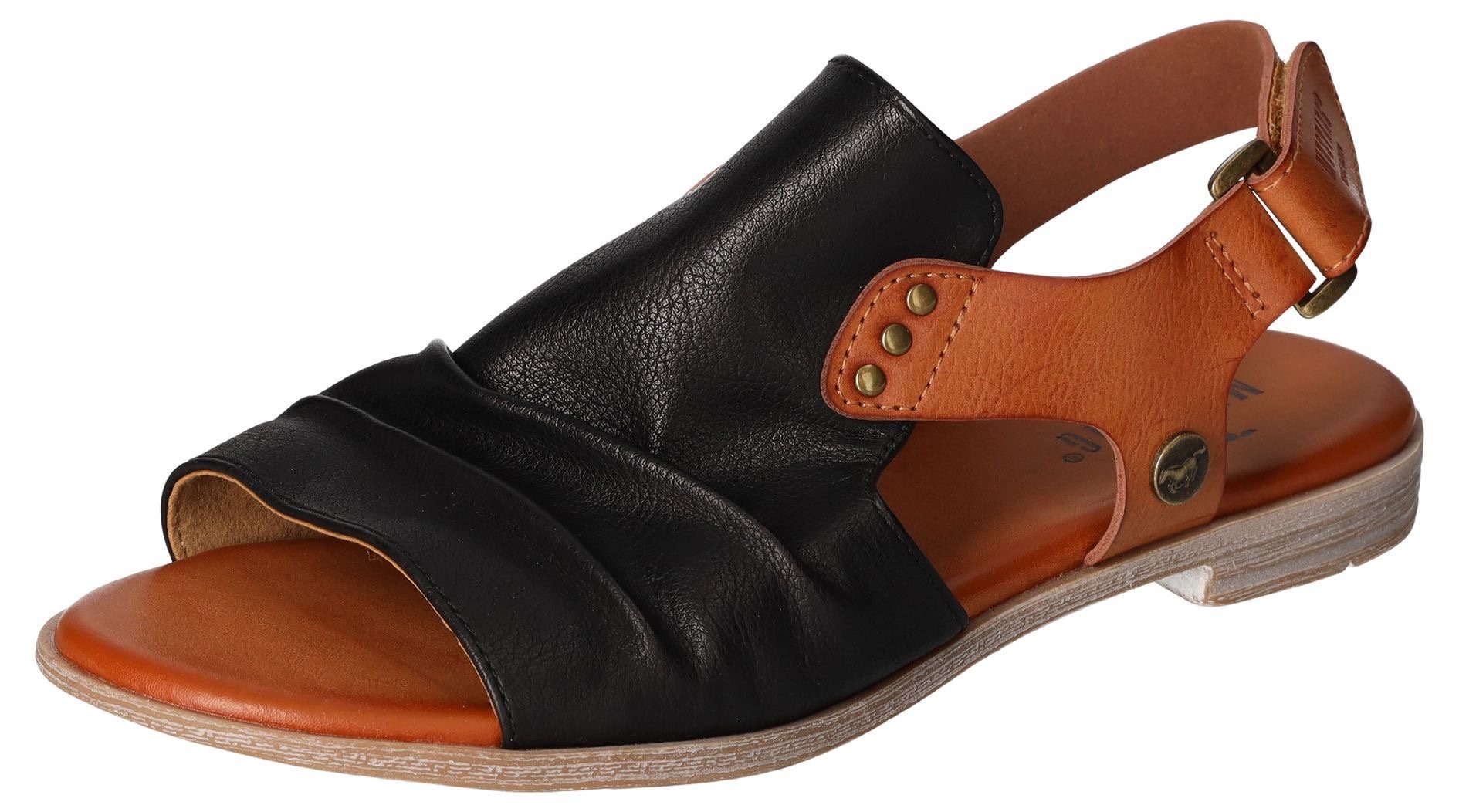 Mustang Shoes Sandalen zomerschoen, sandaal, blokhak, met klittenbandsluiting dames sandaaltjes maat 41 EU zwart