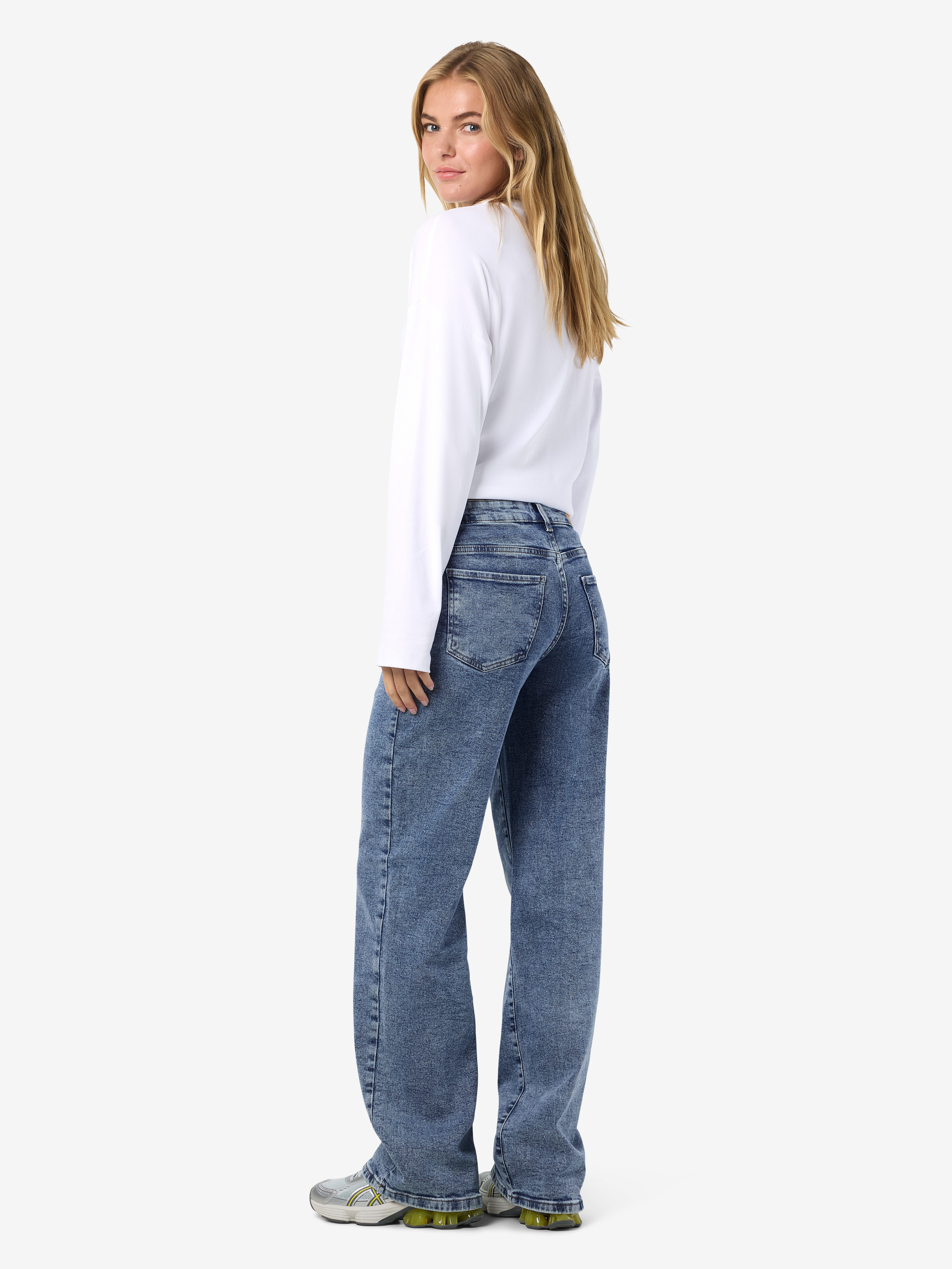 Noisy may Wijde jeans NMYOLANDA NW WIDE JEANS AZ358MB FWD NOOS