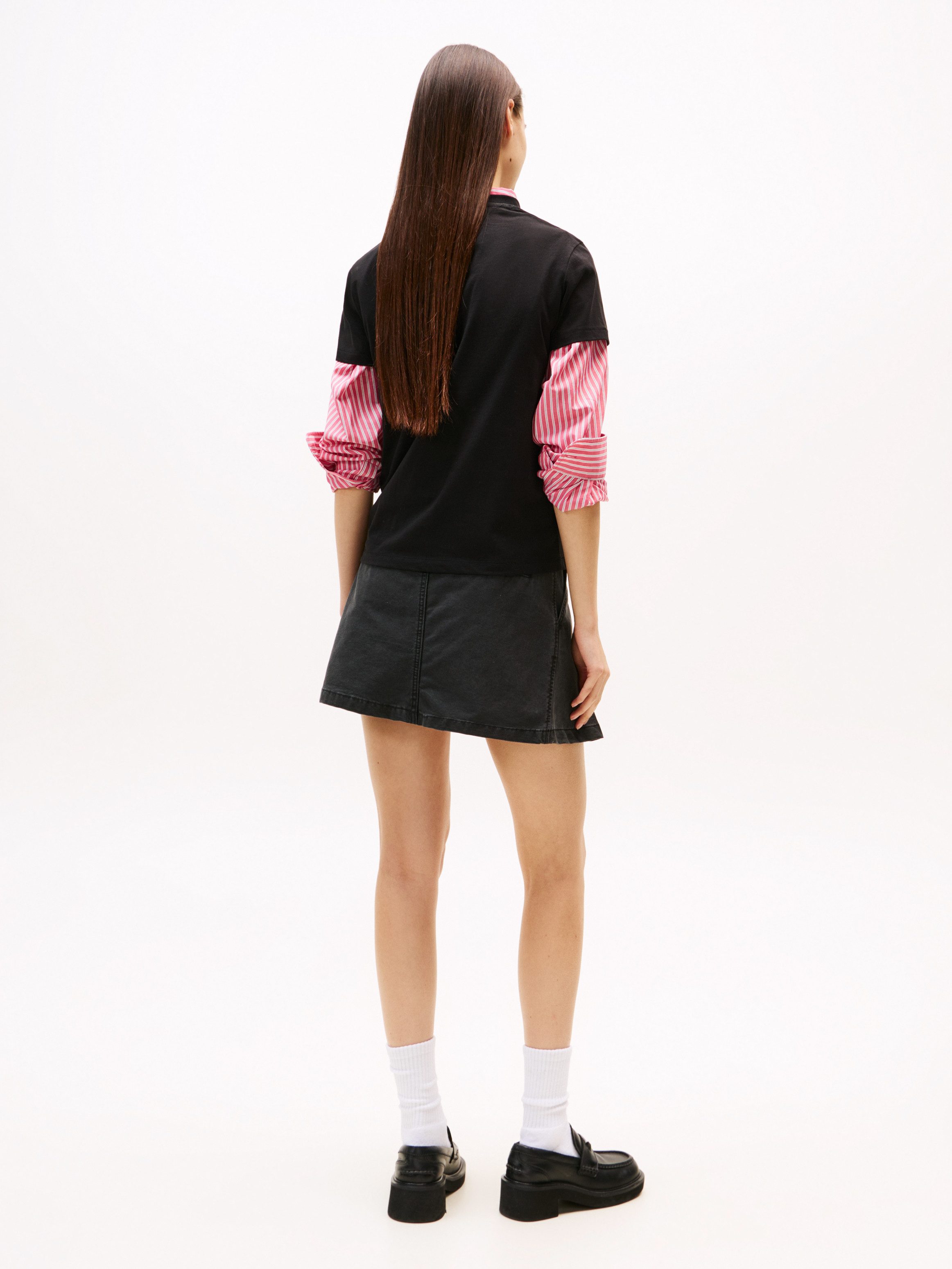 TOMMY JEANS Shirt met korte mouwen TJW REG LINEAR SS TEE