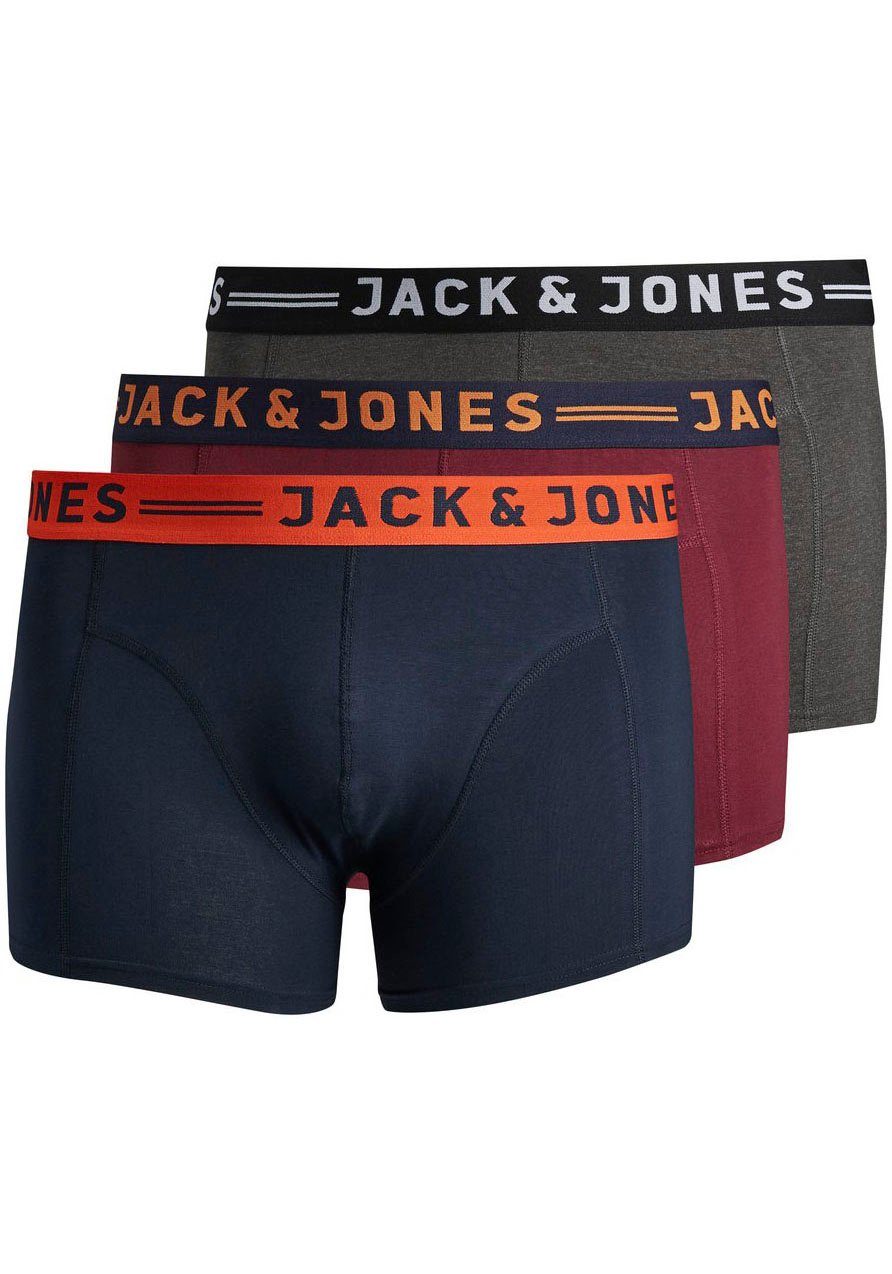 Jack & Jones PlusSize Boxershort JACLICHFIELD TRUNKS NOOS 3 PACK PLS (set, 3 stuks)