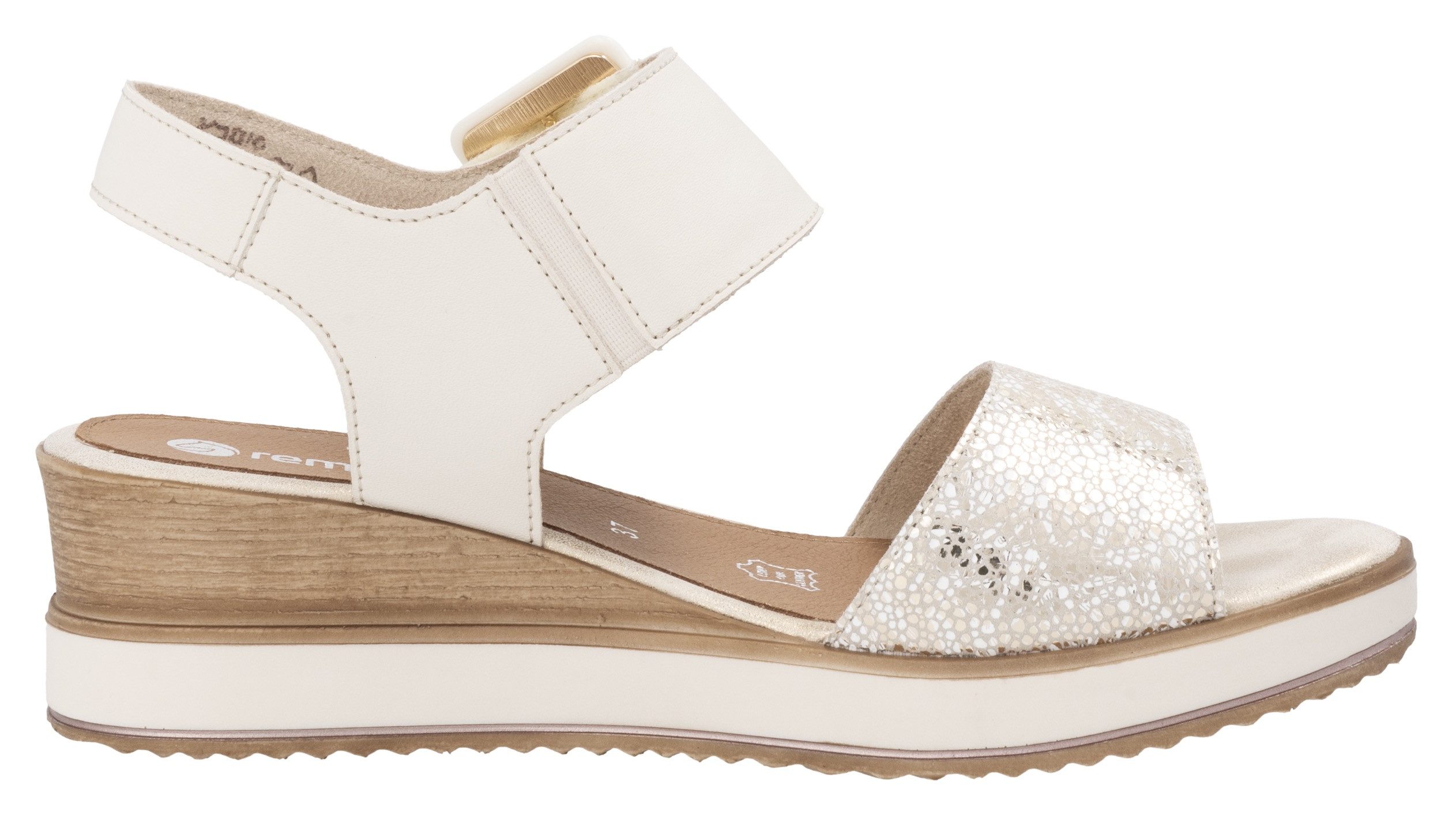 Remonte Sandaaltjes ELLE-Collection , zomerschoen, sandaal, comfortschoen met klittenband onder de siergesp