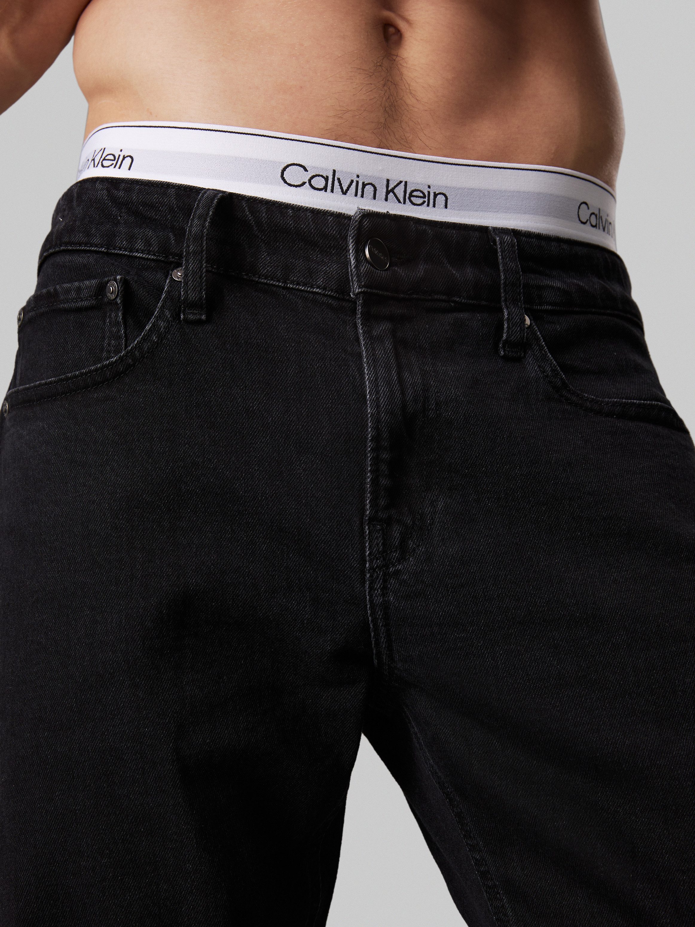 Calvin Klein Slim fit jeans SLIM FIT WASHED BLACK