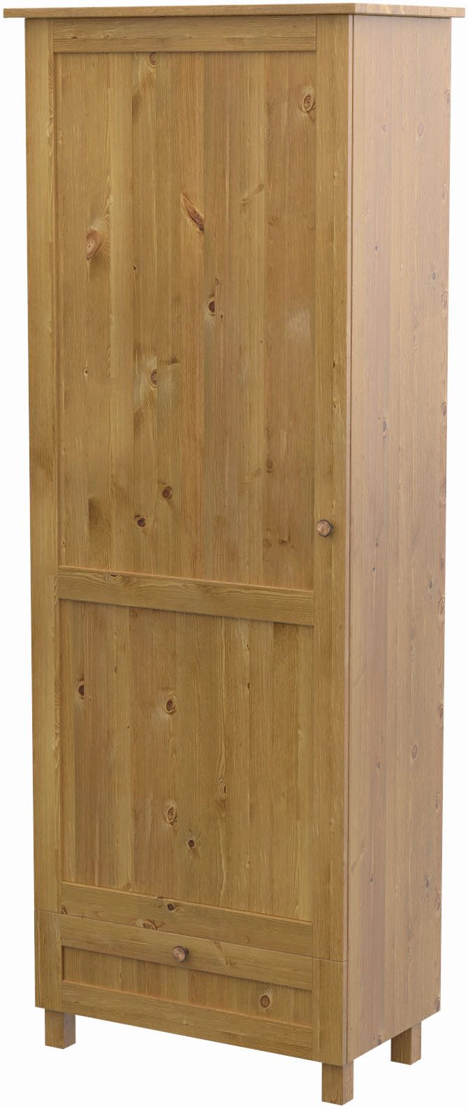 Home affaire Kledingkast Juventus van massief dennenhout, breedte 67 cm, met kledingstang (1 stuk)