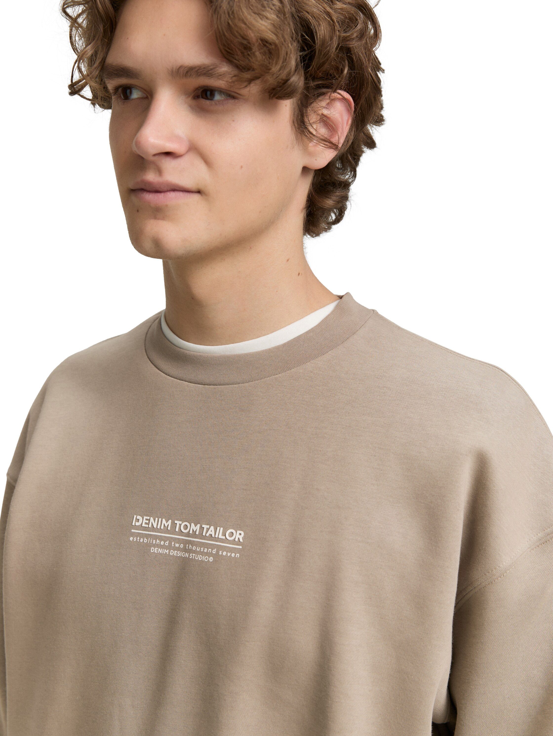 Tom Tailor Denim Sweatshirt met logoprint
