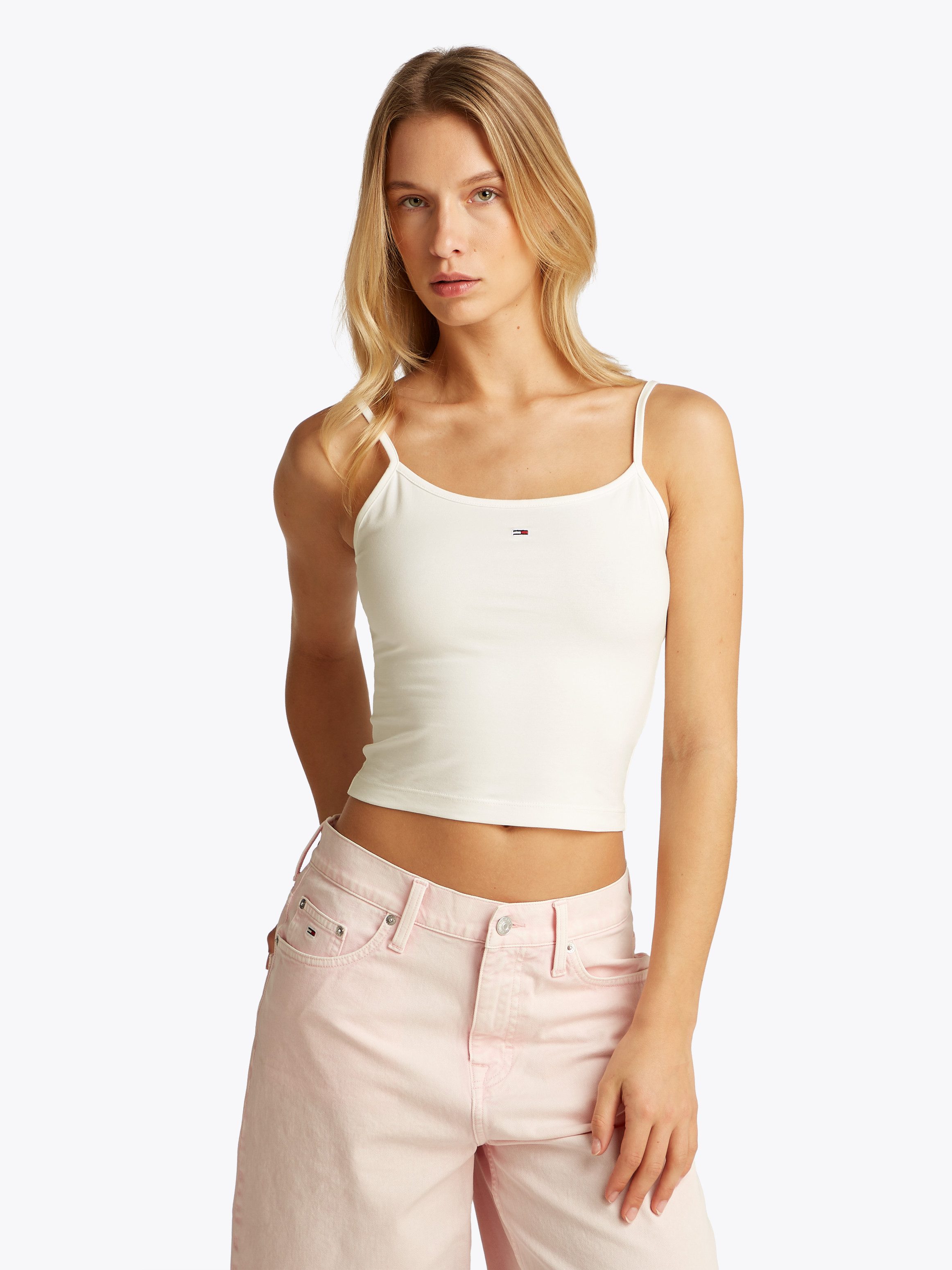 TOMMY JEANS Top met spaghettibandjes TJW 2PACK ESSENTIAL STRAP TOP (set, 2 stuks)