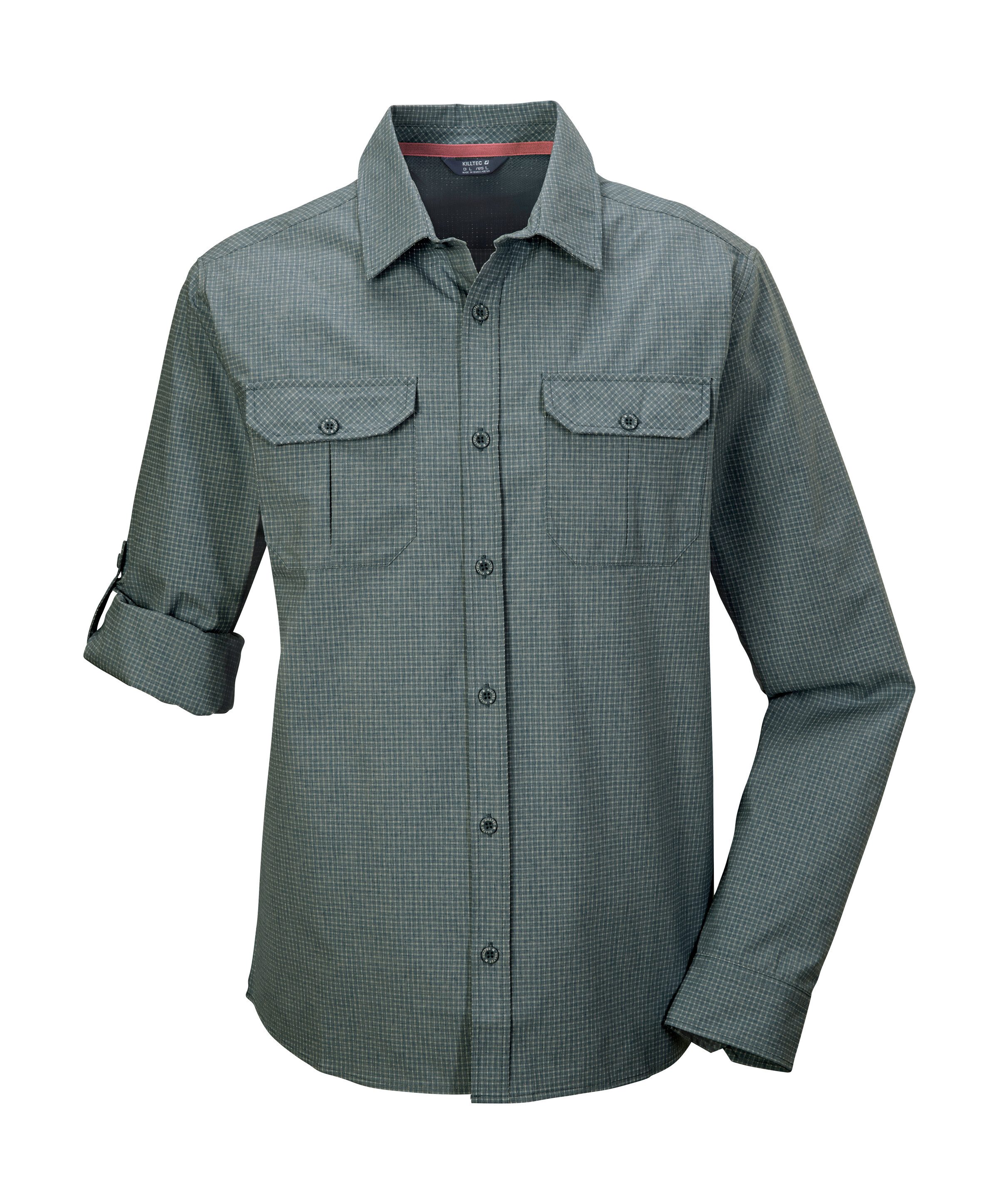 Killtec Functioneel shirt KOS 48 MN WVN SHRT Ademend, waterafstotend, sneldrogend heren overhemd