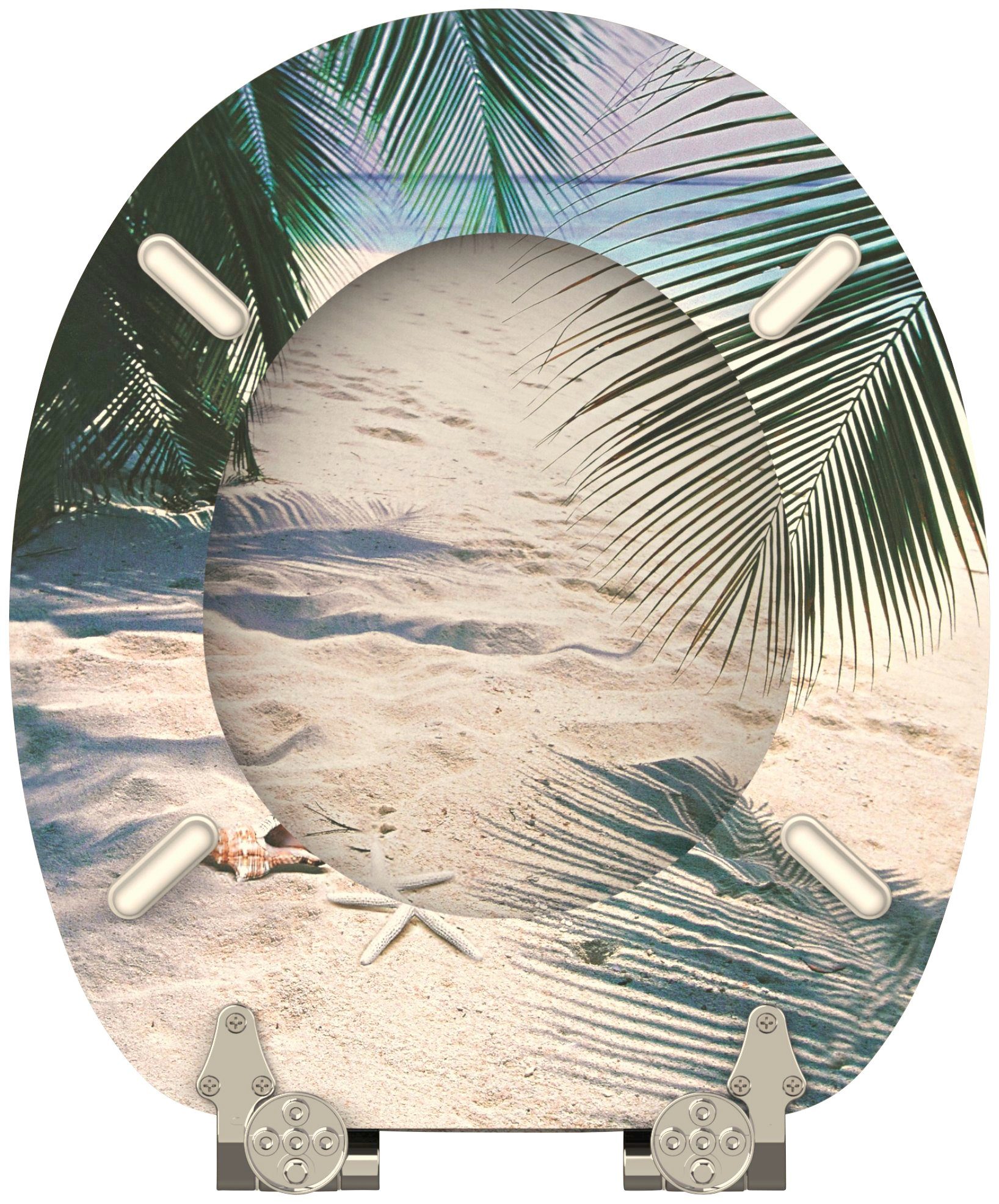 Sanilo Toiletzitting Beach met soft-closemechanisme