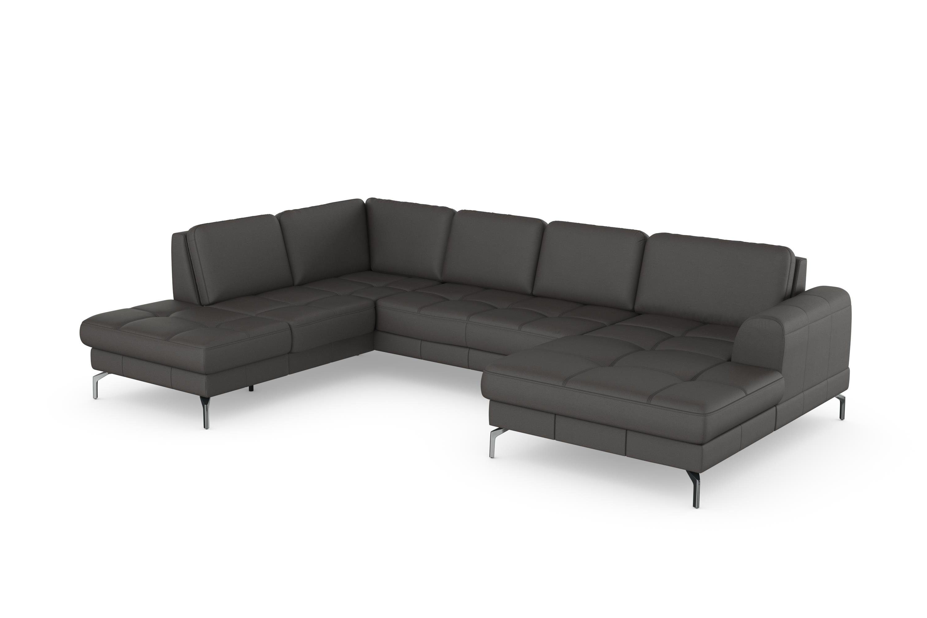sit&more Zithoek Bendigo U-vorm inclusief zitdiepteverstelling, bodemvrijheid 15 cm, in 2 pootkleuren