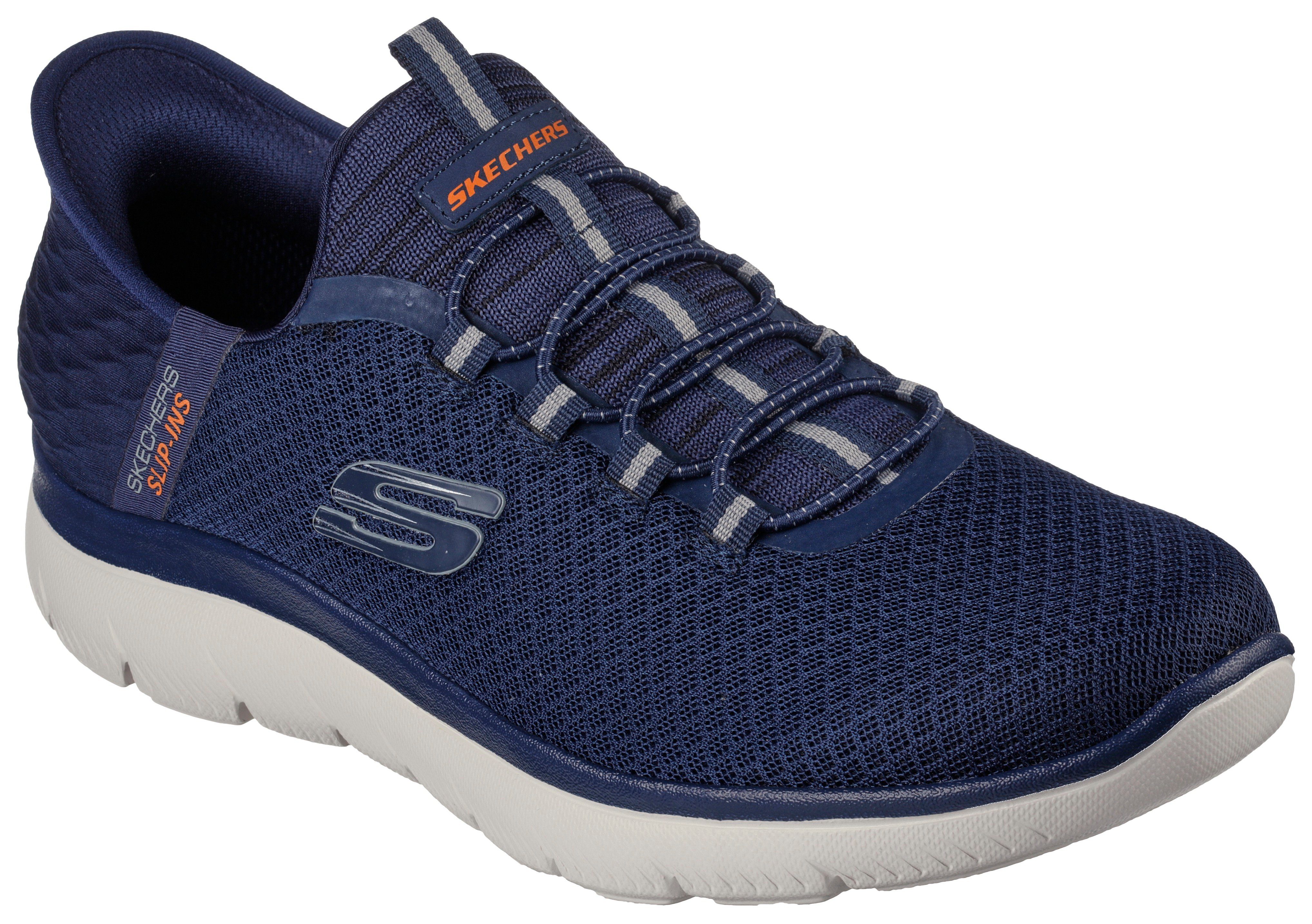 Skechers Slip-on sneakers SUMMITS-HIGH RANGE vrijetijdsschoen met slip-in hiel voor een gemakkelijke instap