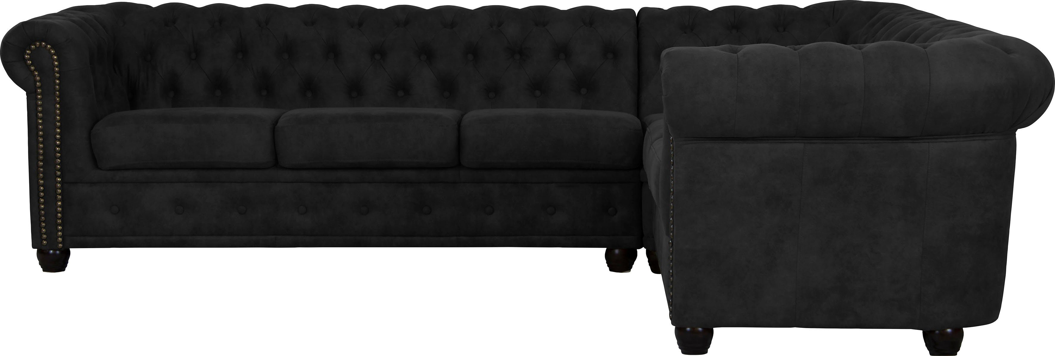 Home affaire Chesterfield-bank Rysum L-vorm Chesterfield-look, lange zijde links of rechts