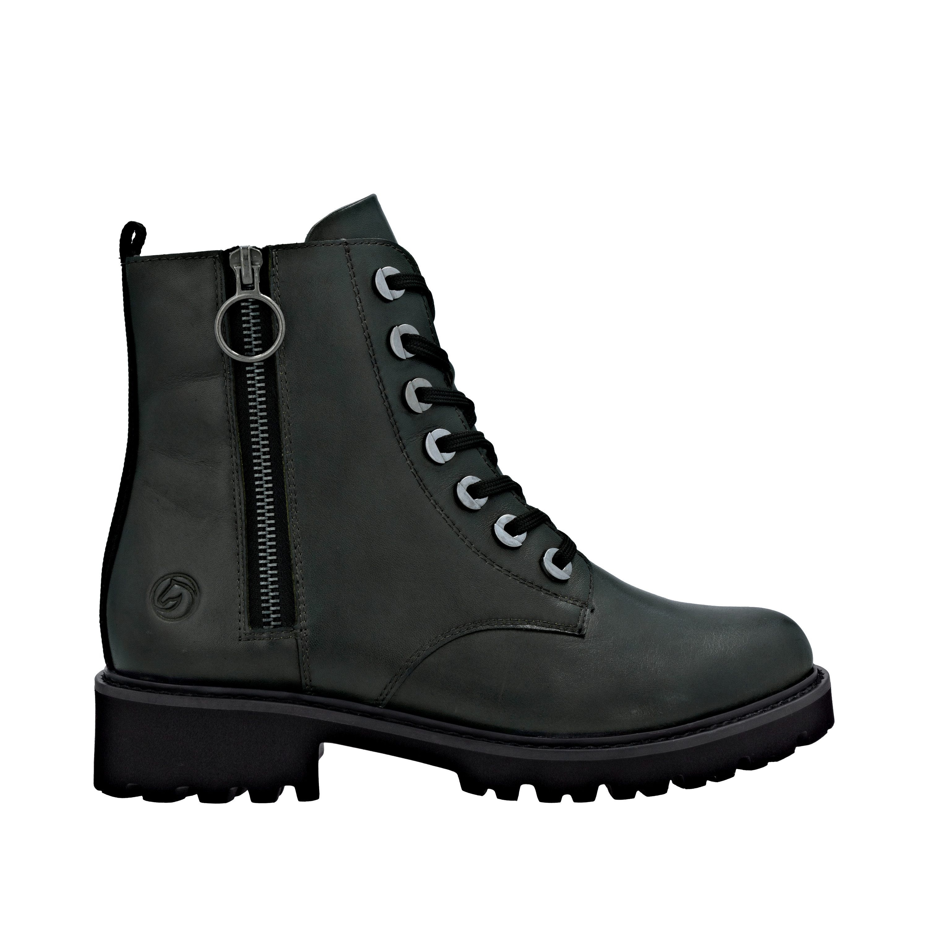 Remonte Veterlaarsjes blokhak, laarsjes, veterschoenen, flats in used look